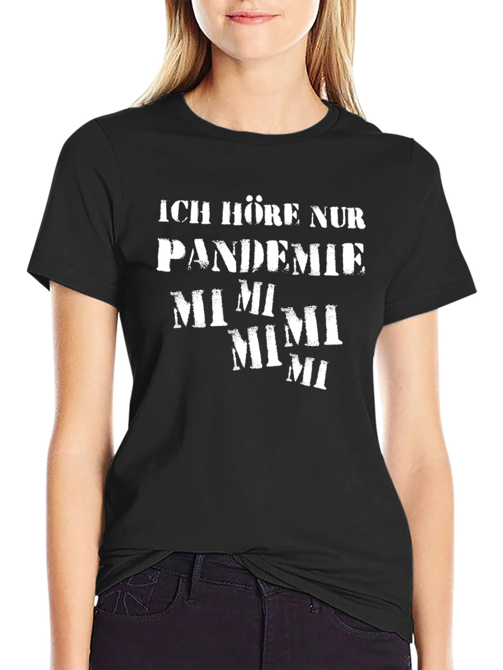 Pandemie Mimi T-Shirt -  Black Graphic Tee