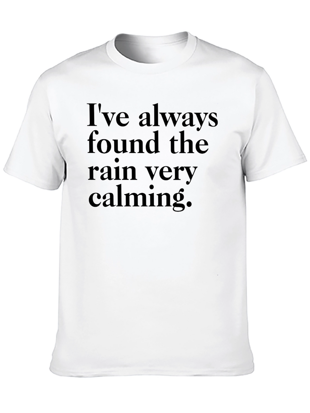 Calming Rain Graphic T-Shirt - Relaxing Statement Tee