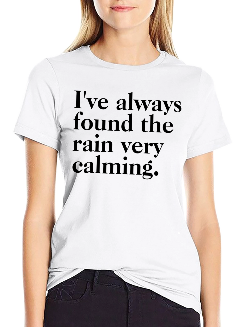 Calming Rain Graphic T-Shirt - Relaxing Statement Tee