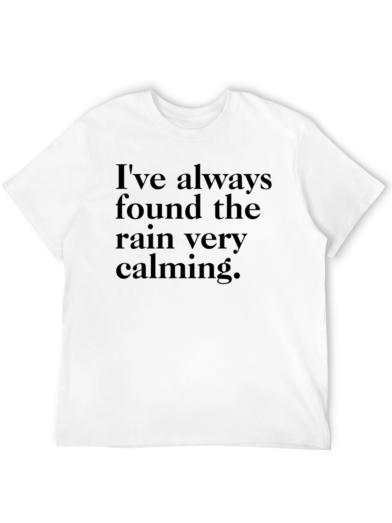 Calming Rain Graphic T-Shirt - Relaxing Statement Tee