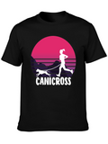 Canicross Sunset T-Shirt - Running Dog Design