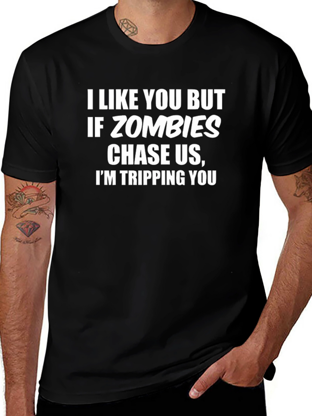 Funny Zombie T-Shirt: I Like You But...