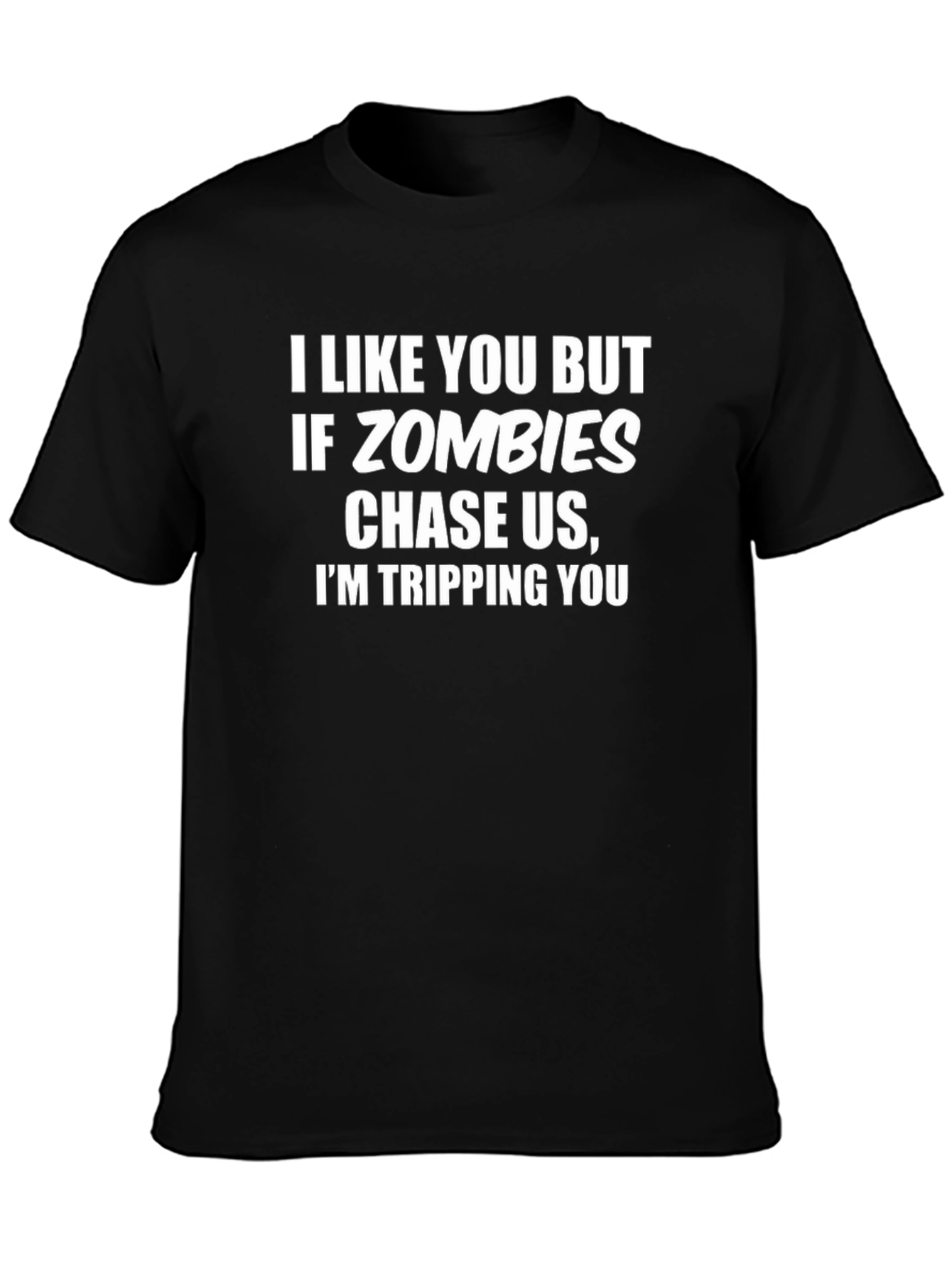 Funny Zombie T-Shirt: I Like You But...