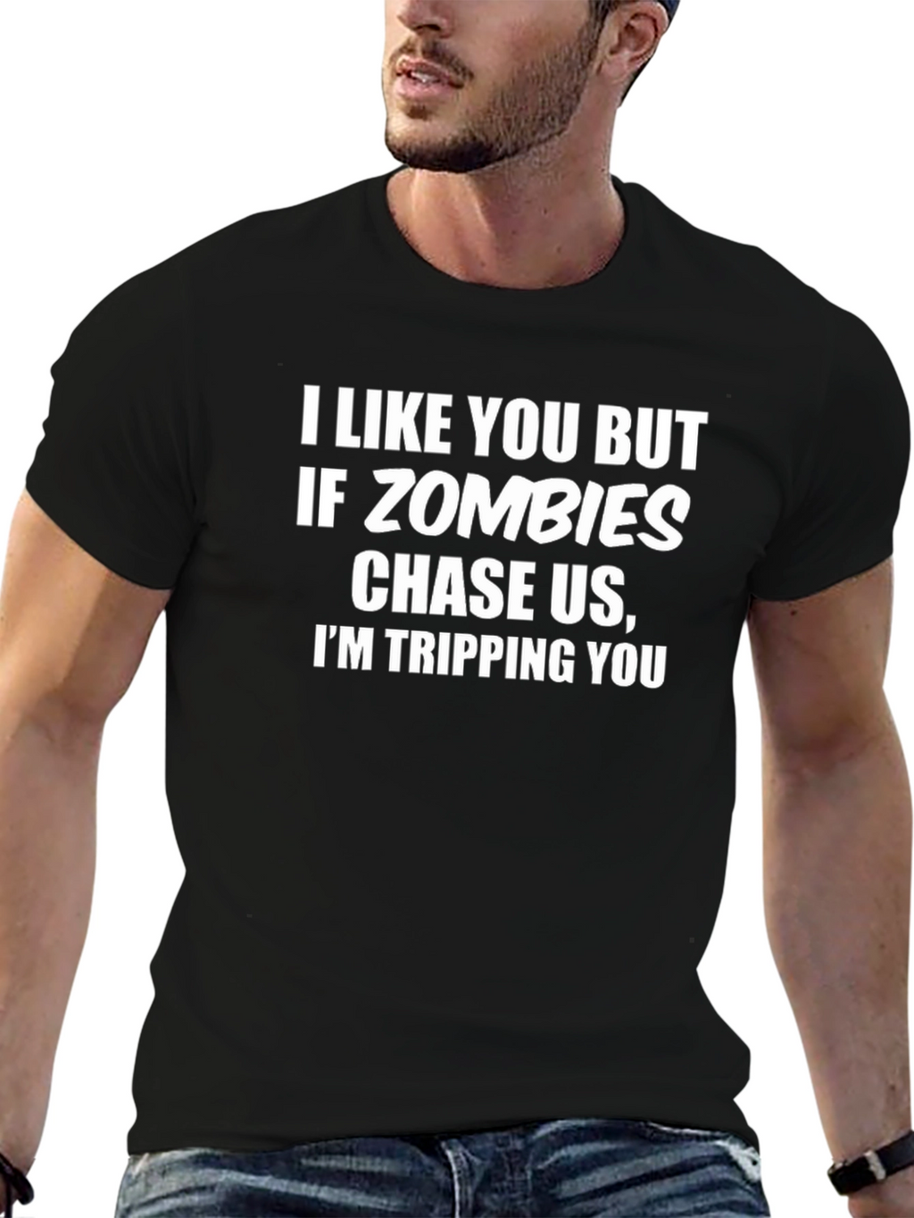 Funny Zombie T-Shirt: I Like You But...