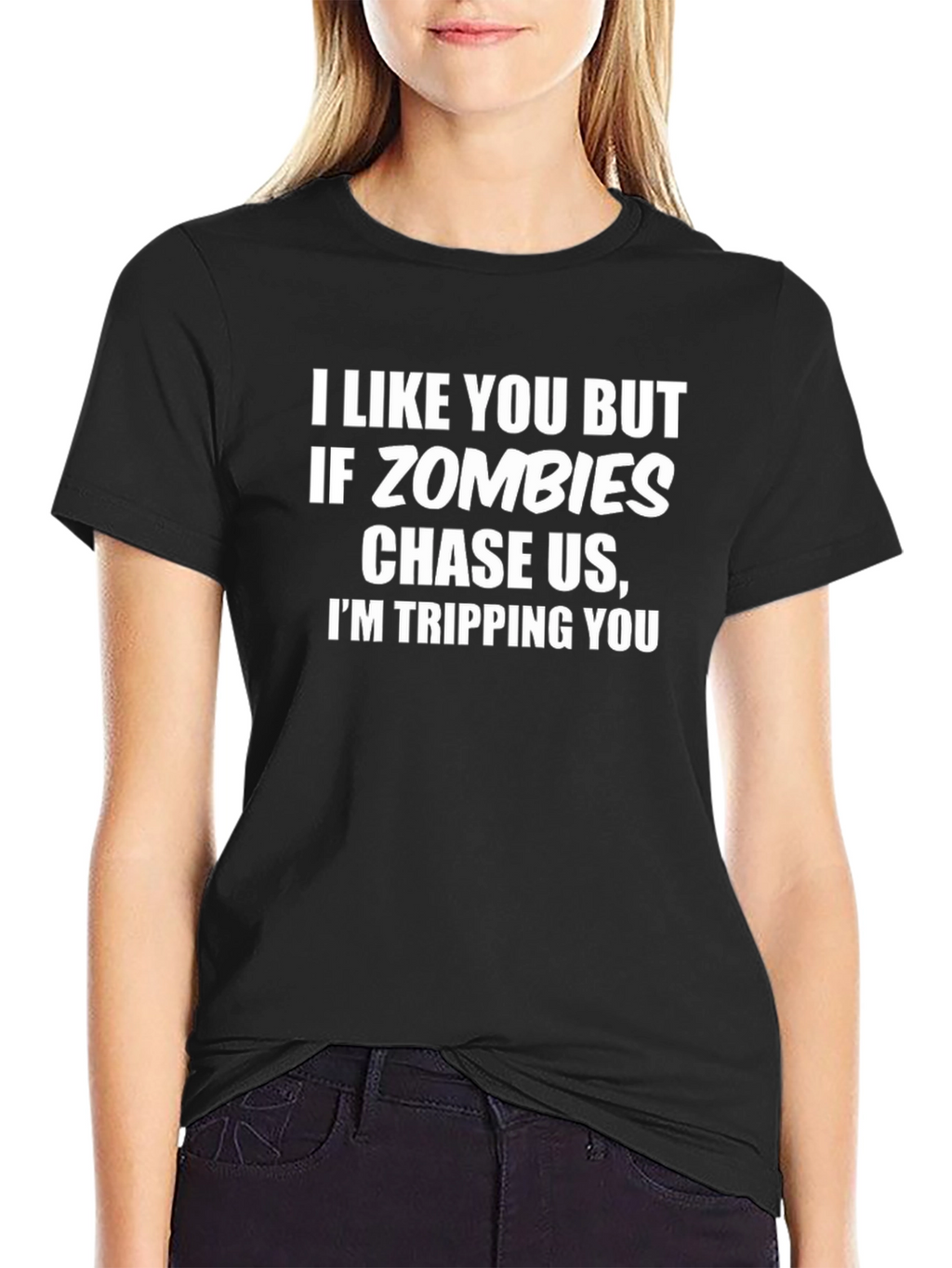 Funny Zombie T-Shirt: I Like You But...