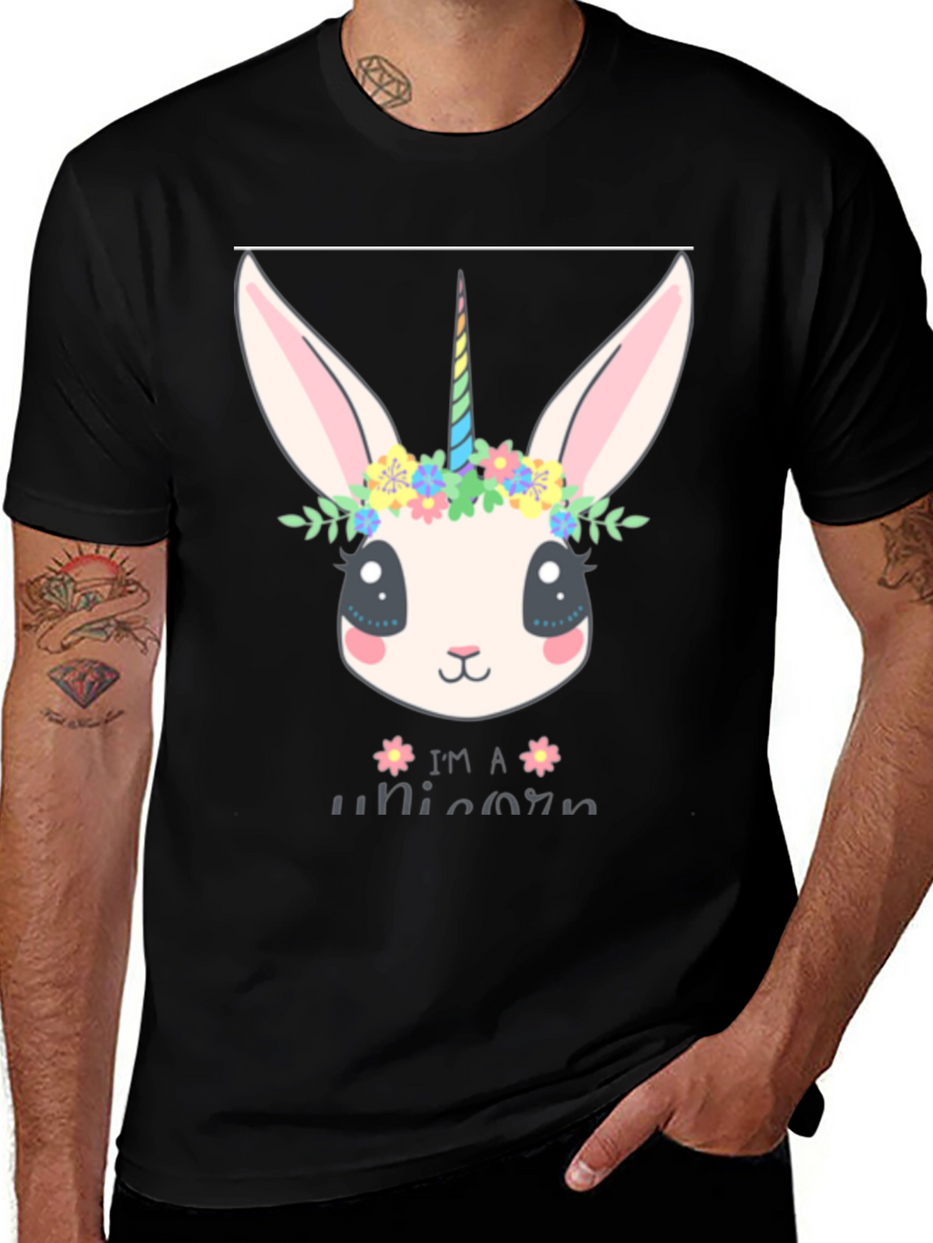 Bunny Unicorn Graphic Tee