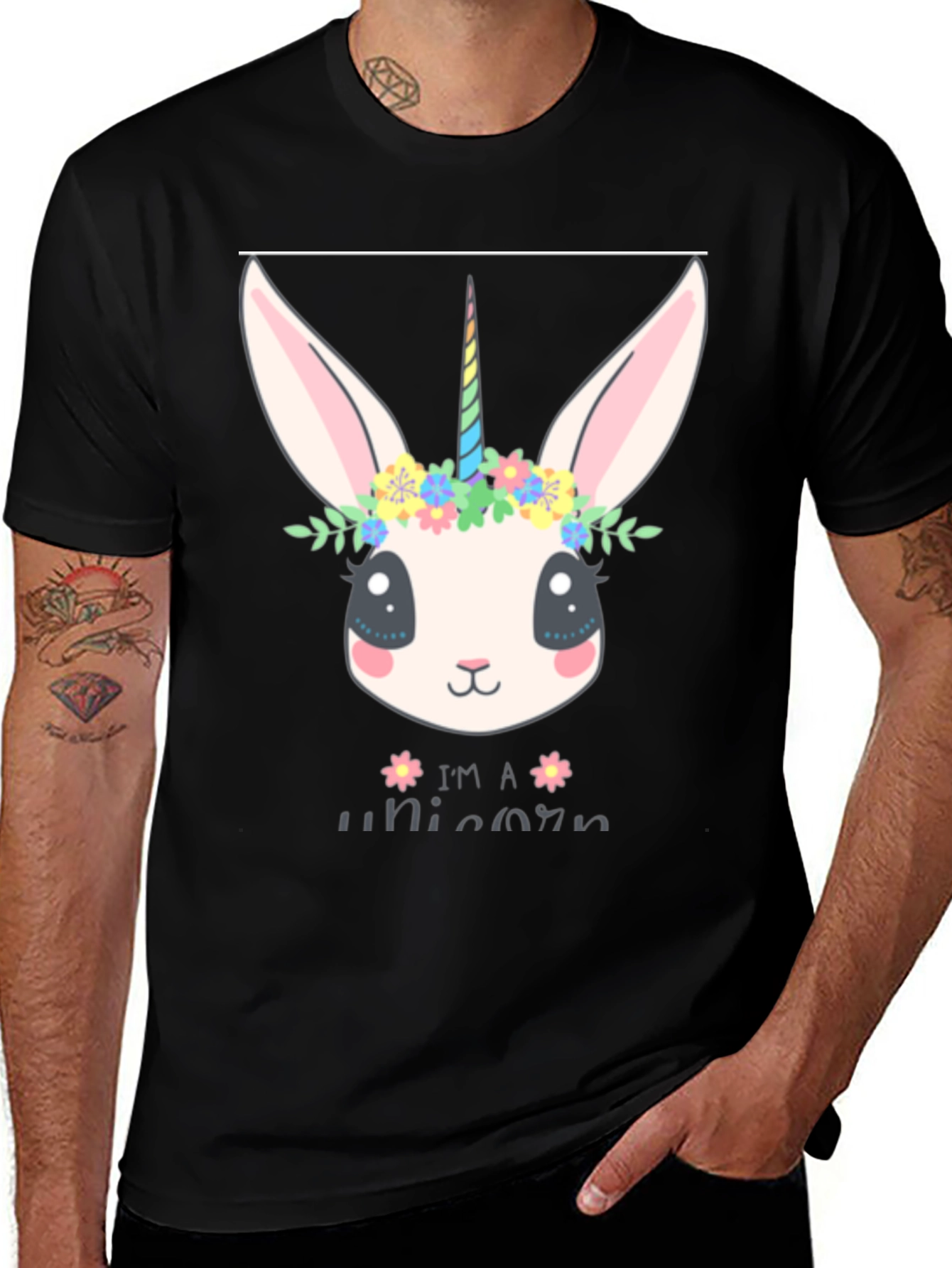 Bunny Unicorn Graphic Tee