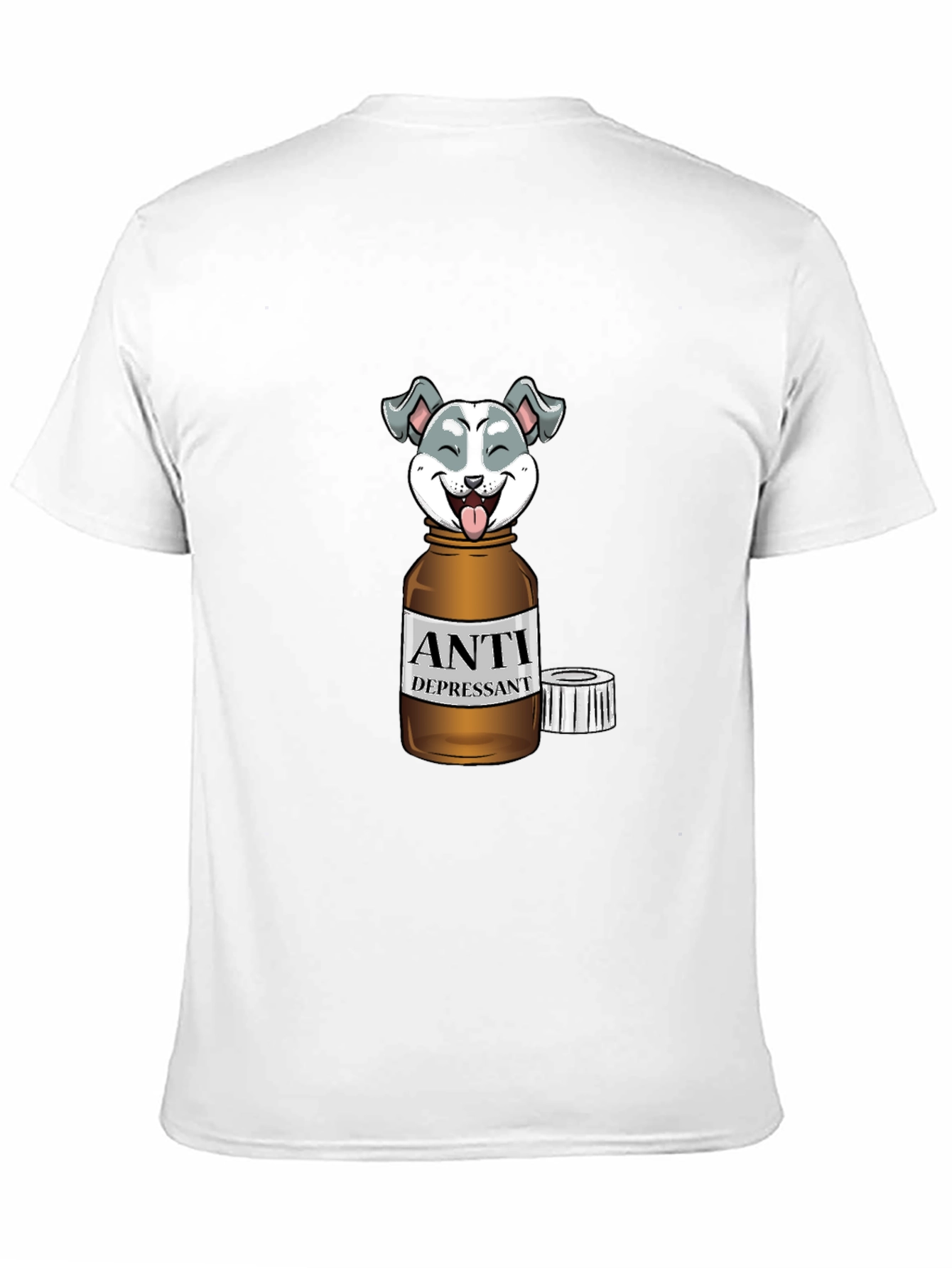 Anti-Depressant Husky Graphic T-Shirt