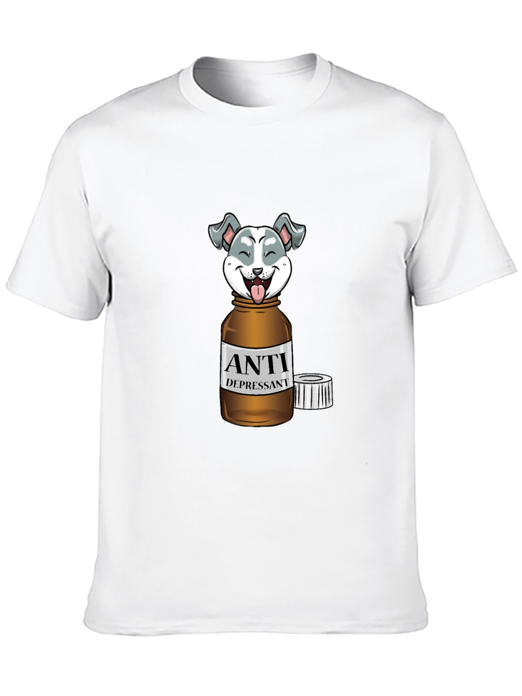 Anti-Depressant Husky Graphic T-Shirt