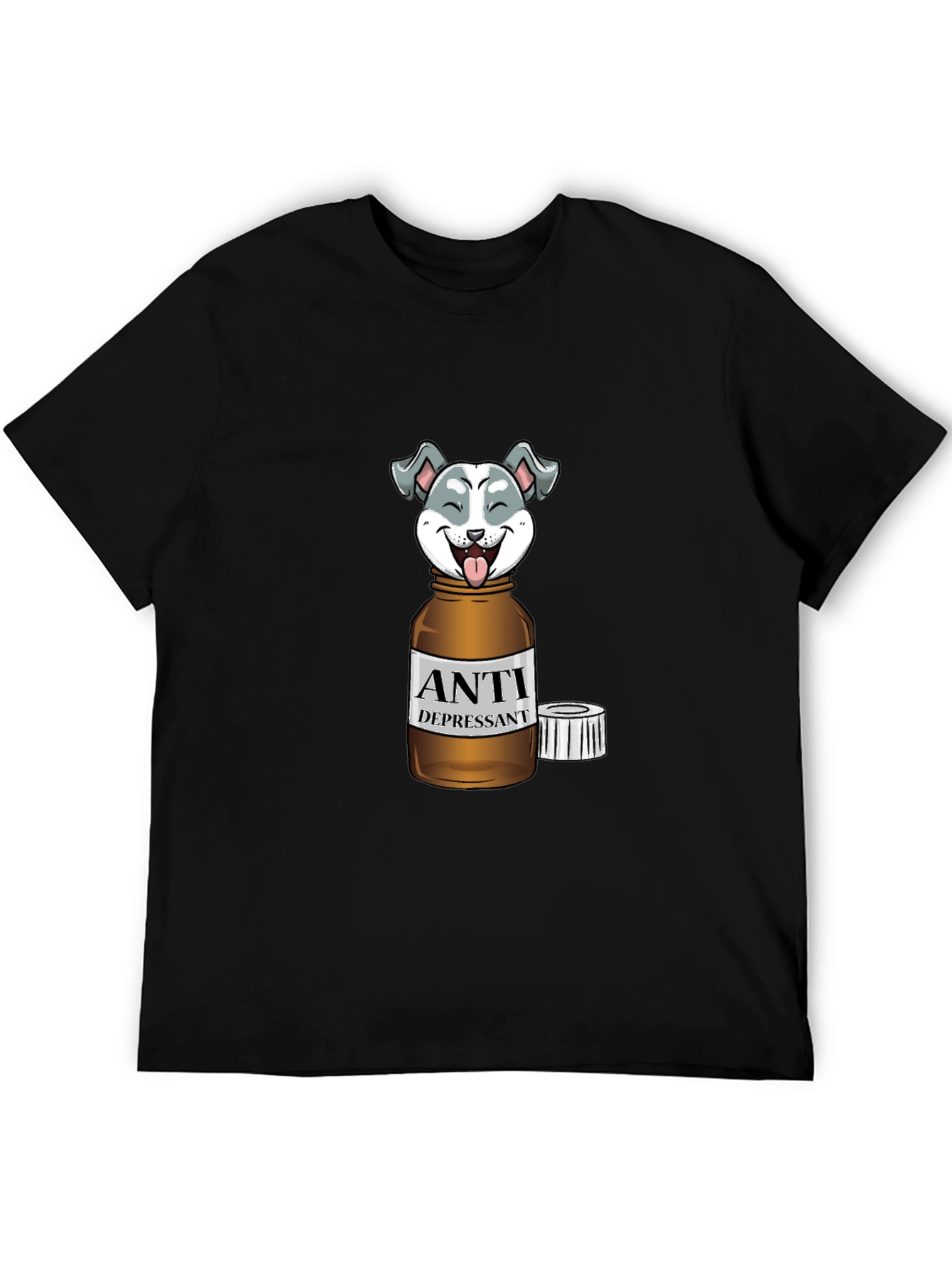 Anti-Depressant Husky Graphic T-Shirt