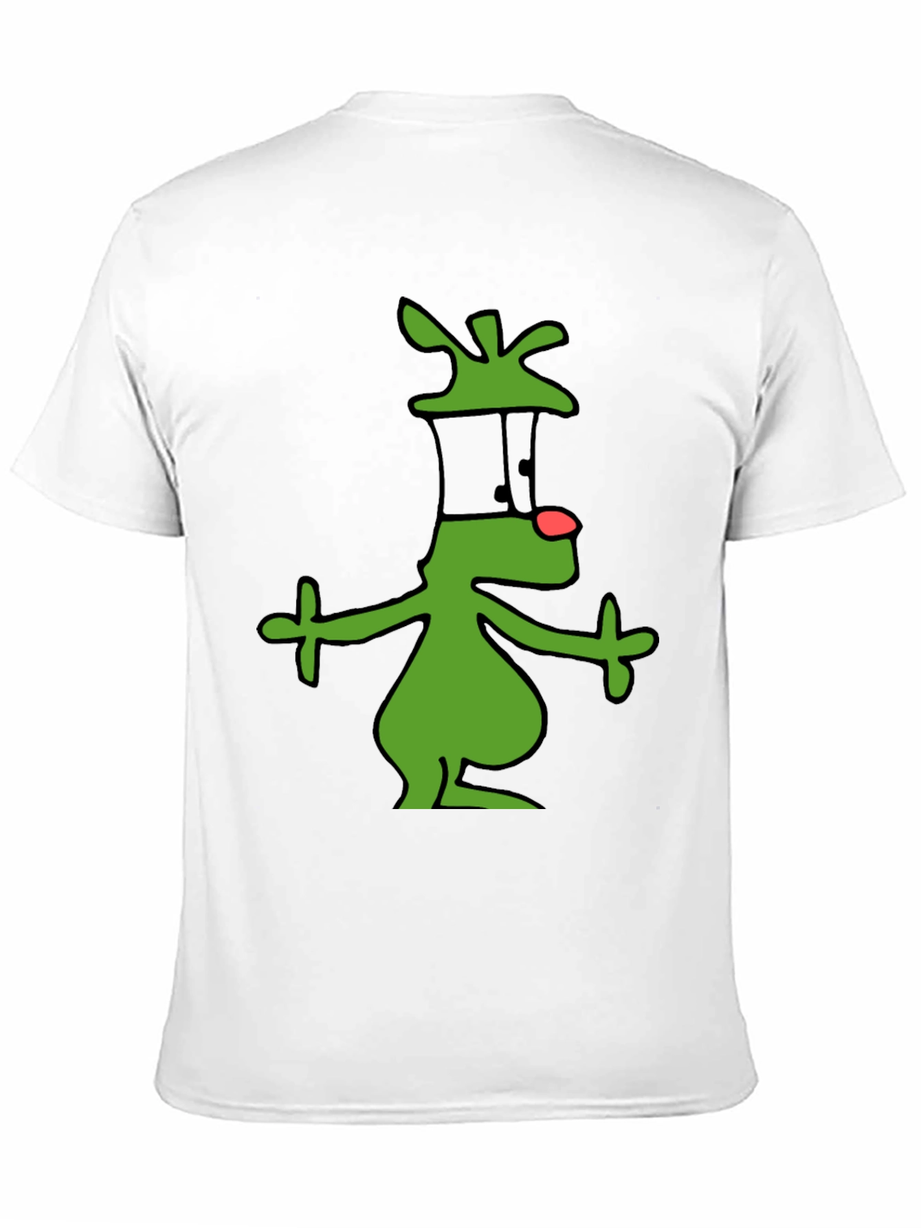 Cartoon Alien Graphic Black T-Shirt