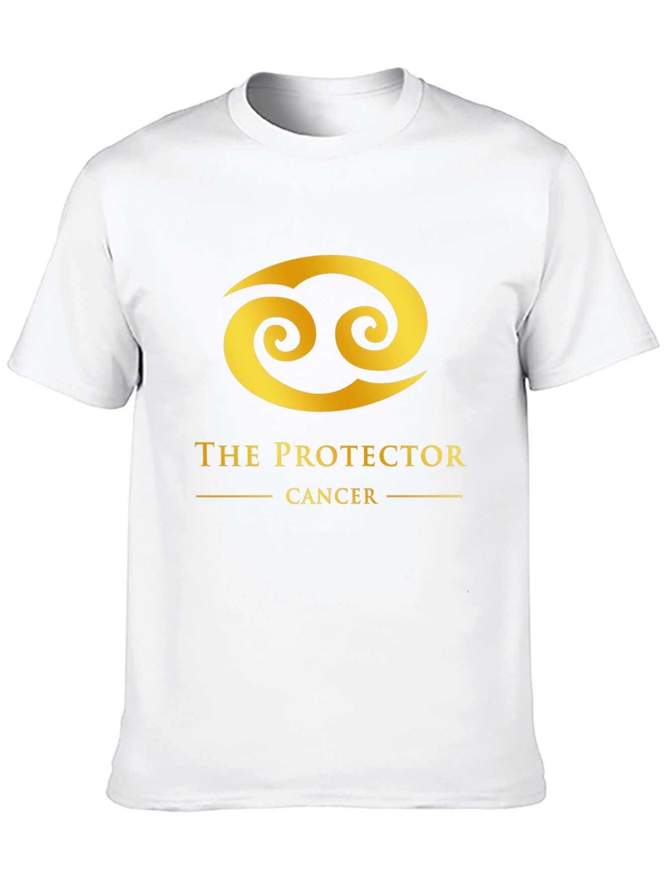 Cancer Zodiac T-Shirt: The Protector Graphic Tee in Black