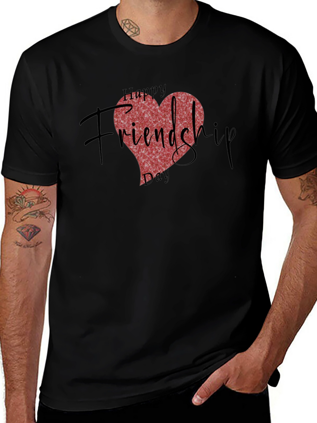 Friendship Day T-Shirt - Heart Design