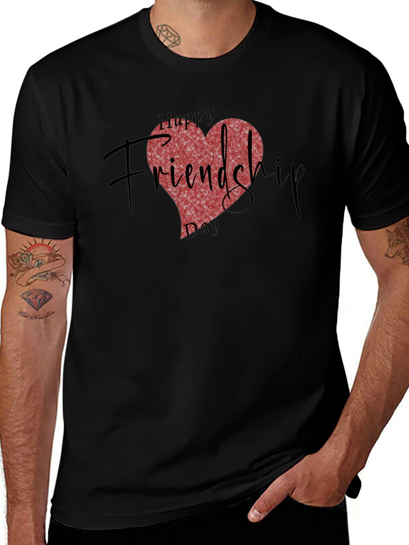Friendship Day T-Shirt - Heart Design