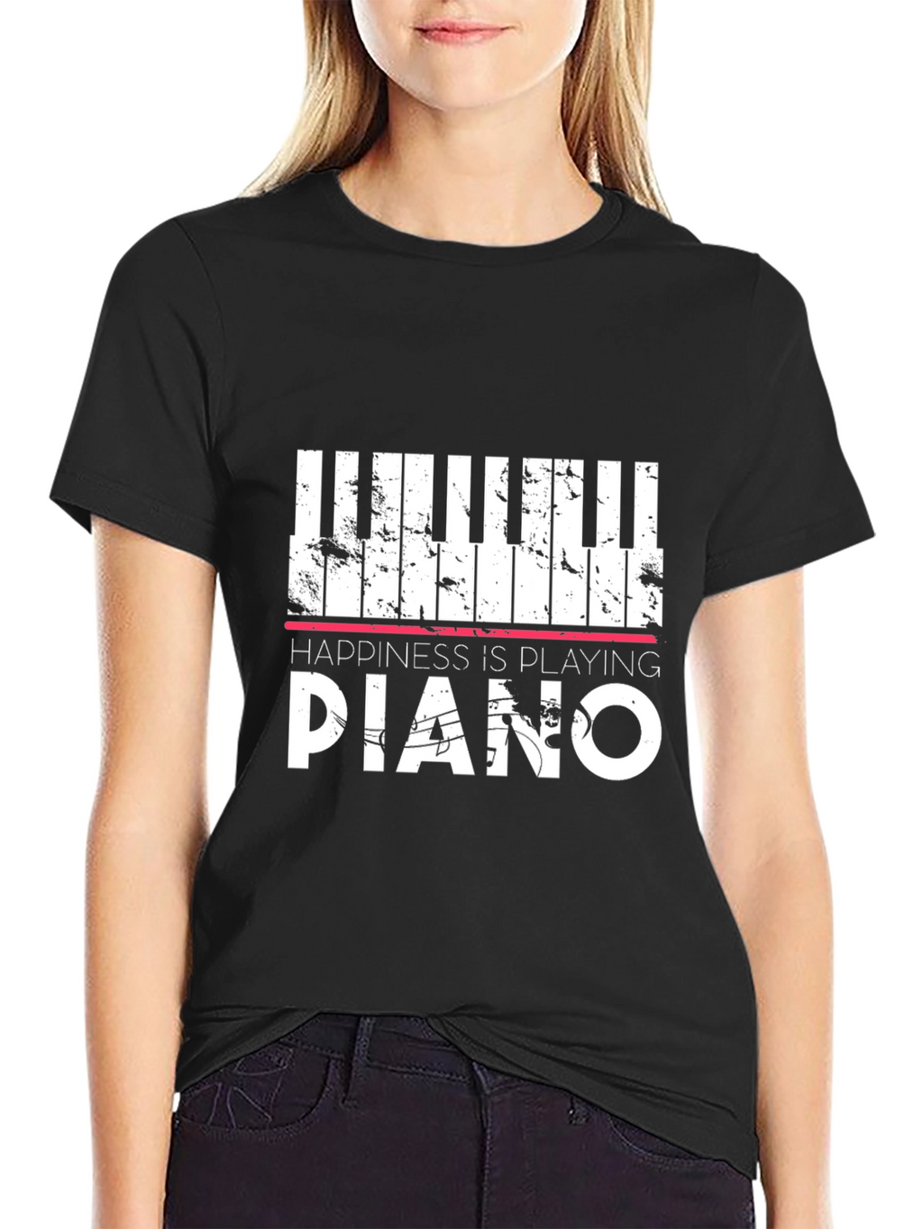 Happiness is Playing Piano T-Shirt