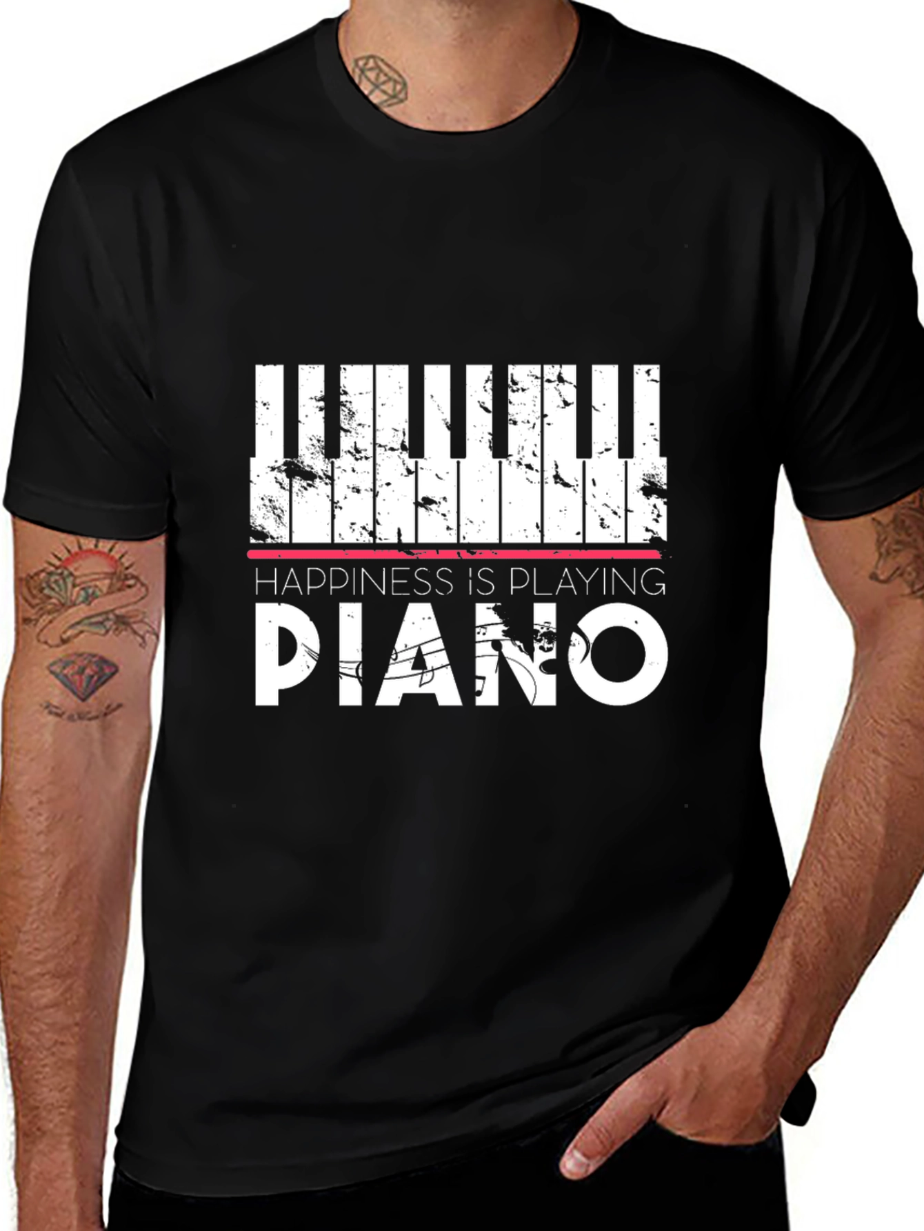 Happiness is Playing Piano T-Shirt