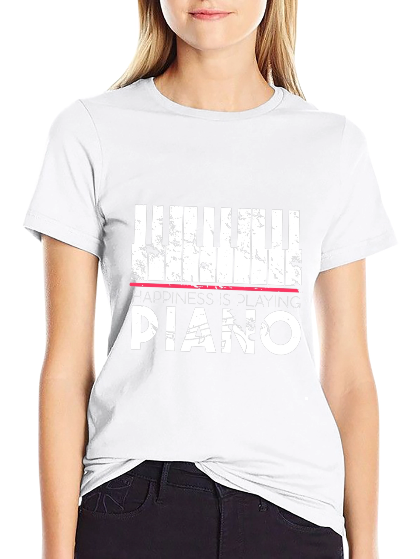 Happiness is Playing Piano T-Shirt
