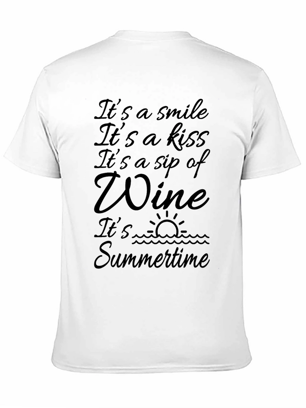 Its Wine OClock Tee - Summer Vibes