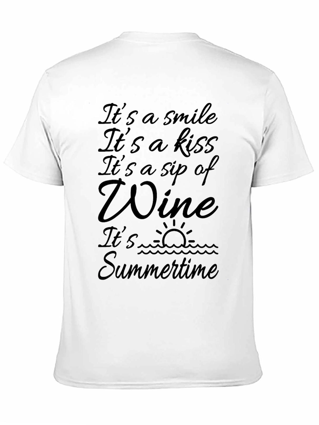 Its Wine OClock Tee - Summer Vibes