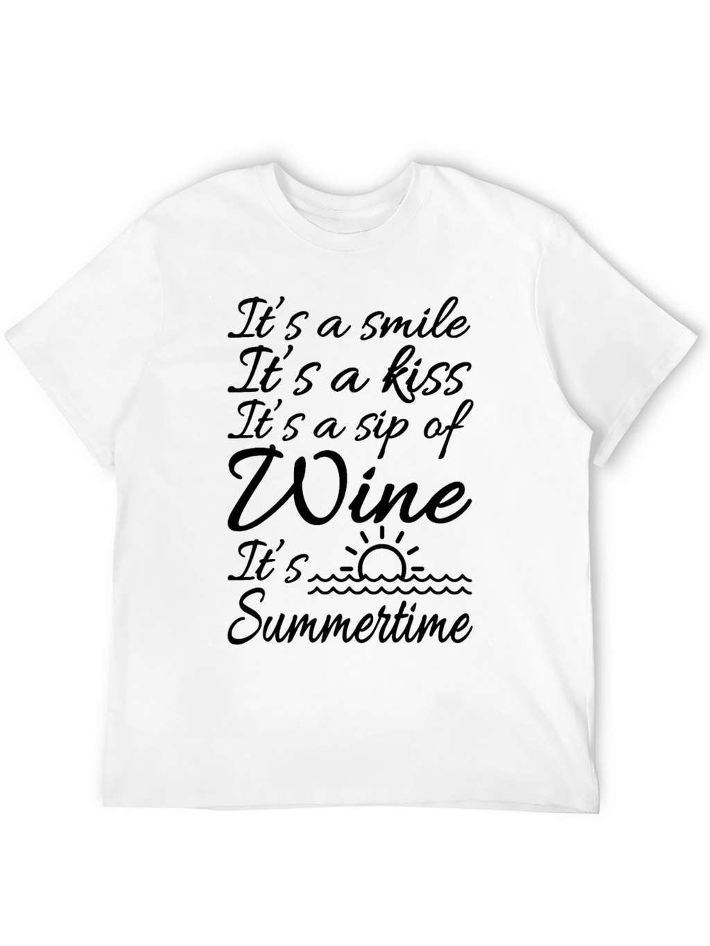 Its Wine OClock Tee - Summer Vibes