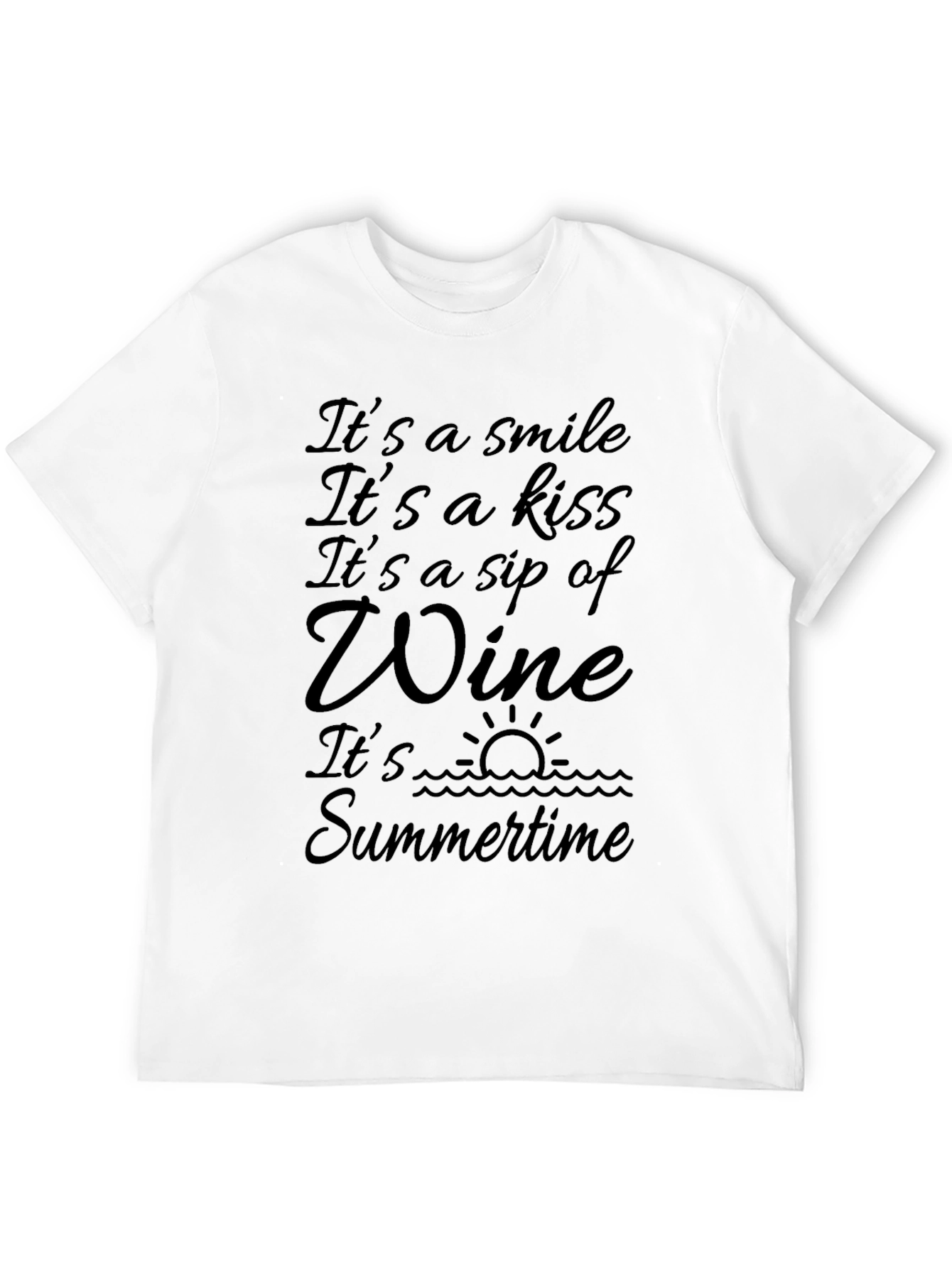 Its Wine OClock Tee - Summer Vibes