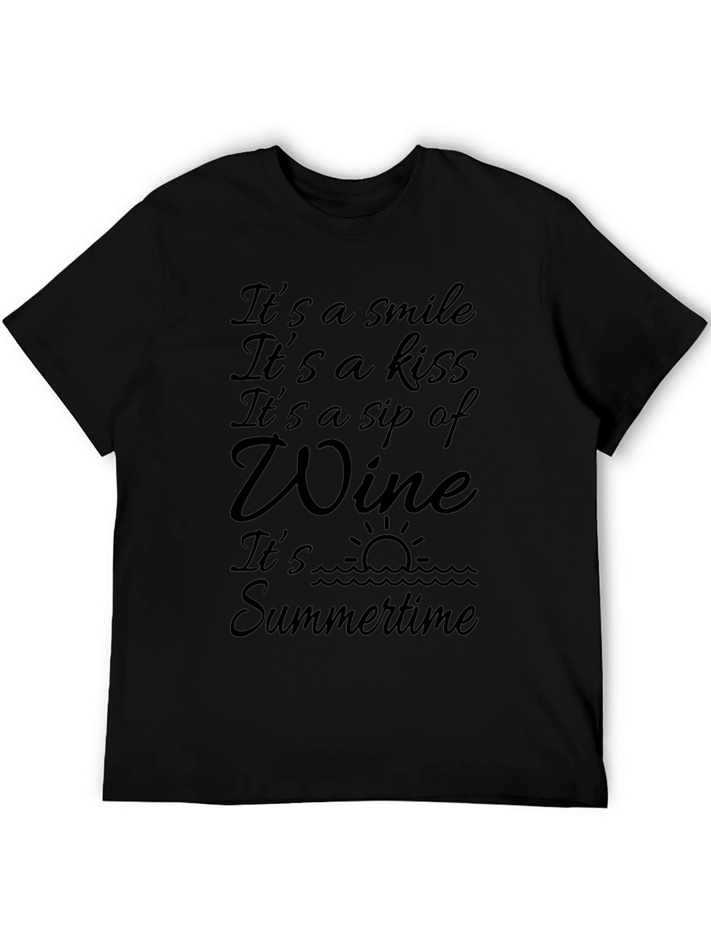 Its Wine OClock Tee - Summer Vibes