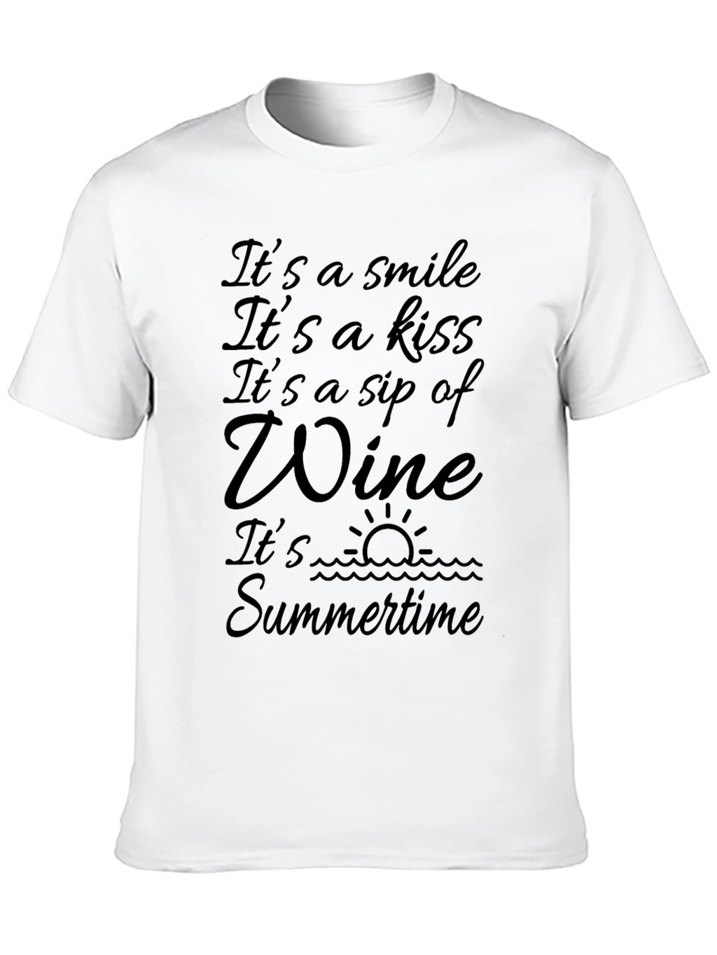 Its Wine OClock Tee - Summer Vibes