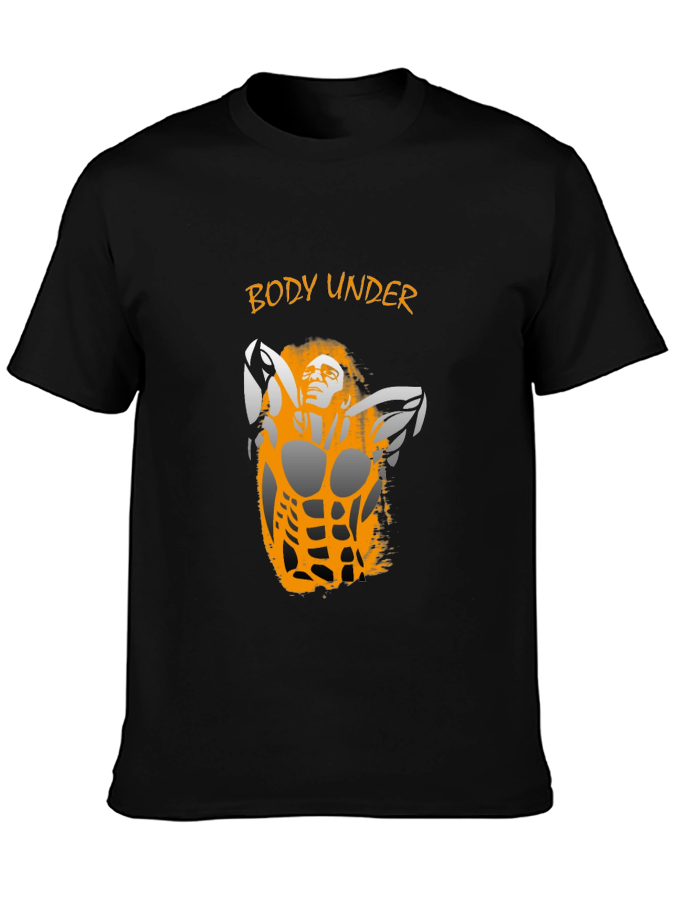 Body Under Graphic Tee - Black