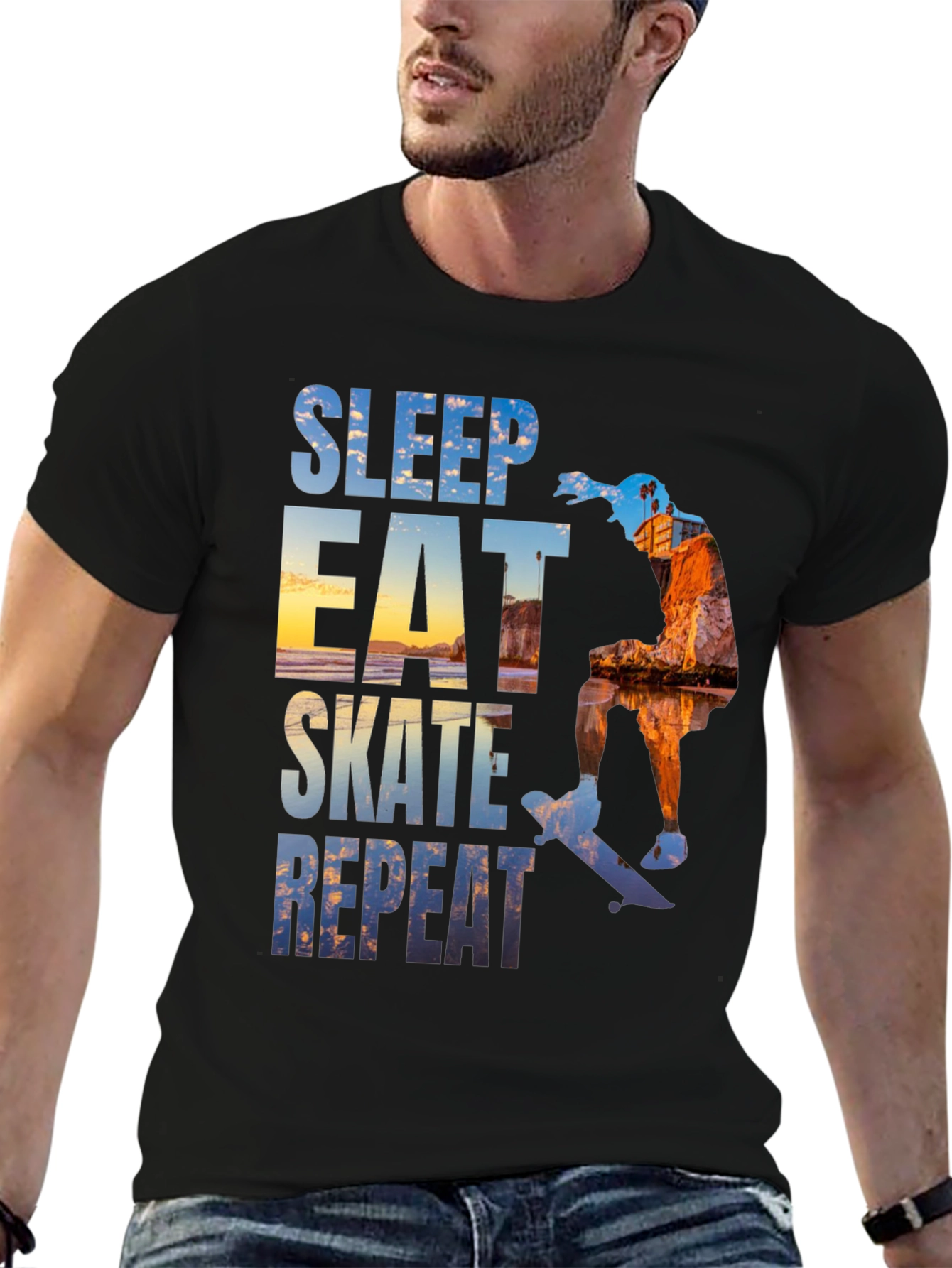 Sleep Eat Skate Repeat Graphic Tee