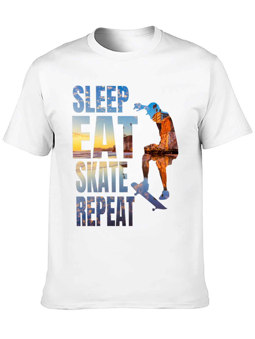 Sleep Eat Skate Repeat Graphic Tee