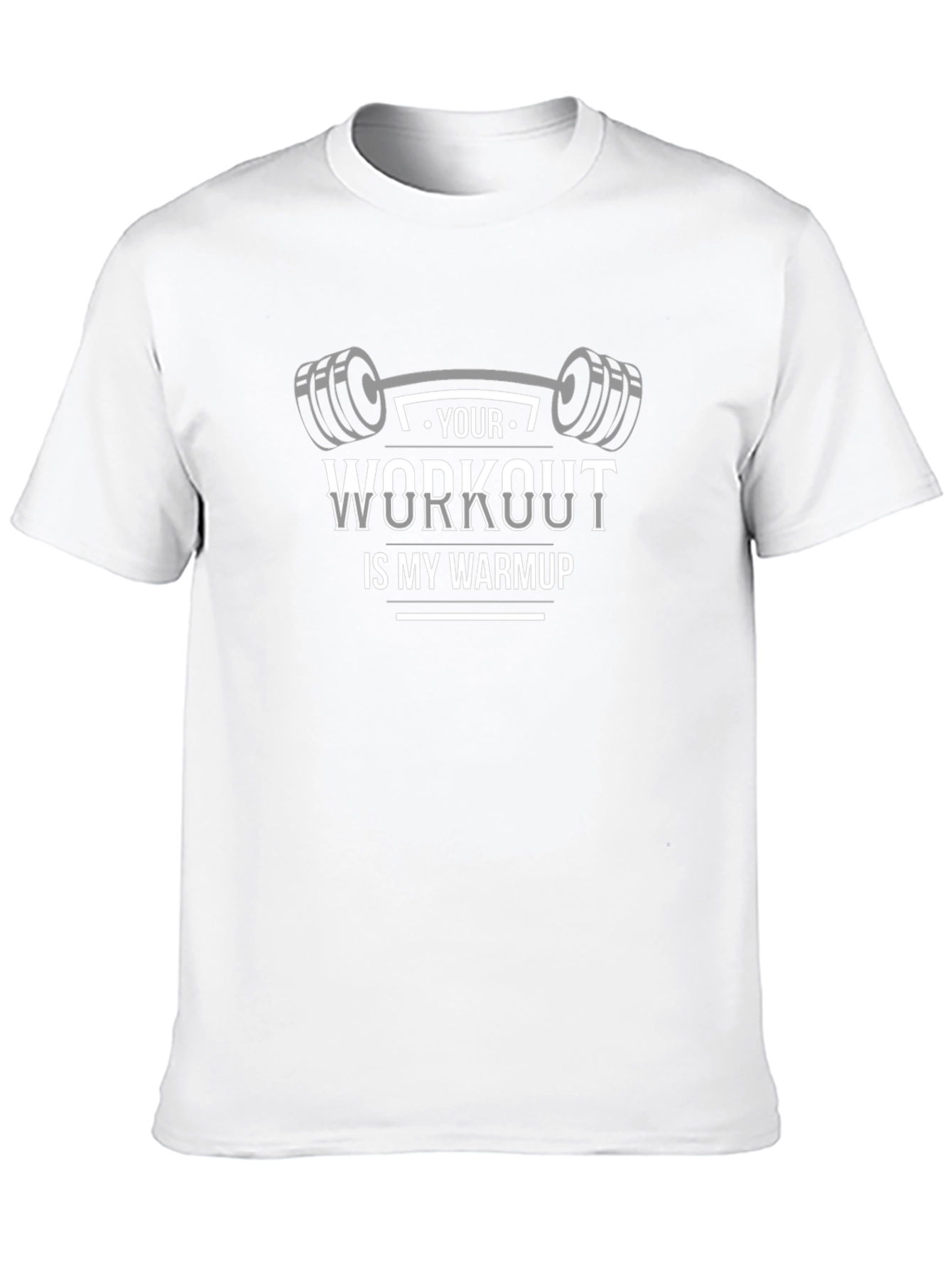 Workout is My Warmup Black T-Shirt