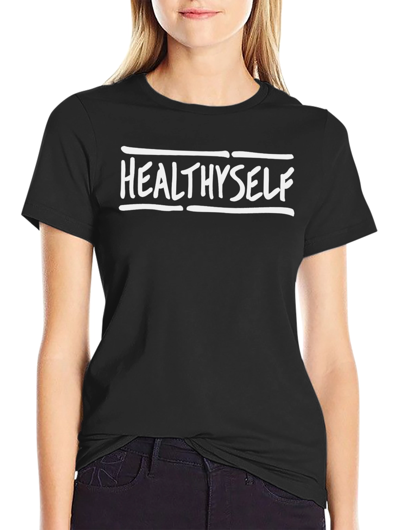 HealthySelf Graphic T-Shirt - Black Unisex