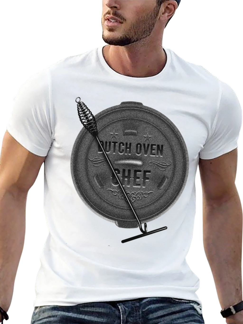Dutch Oven Chef T-Shirt - Black