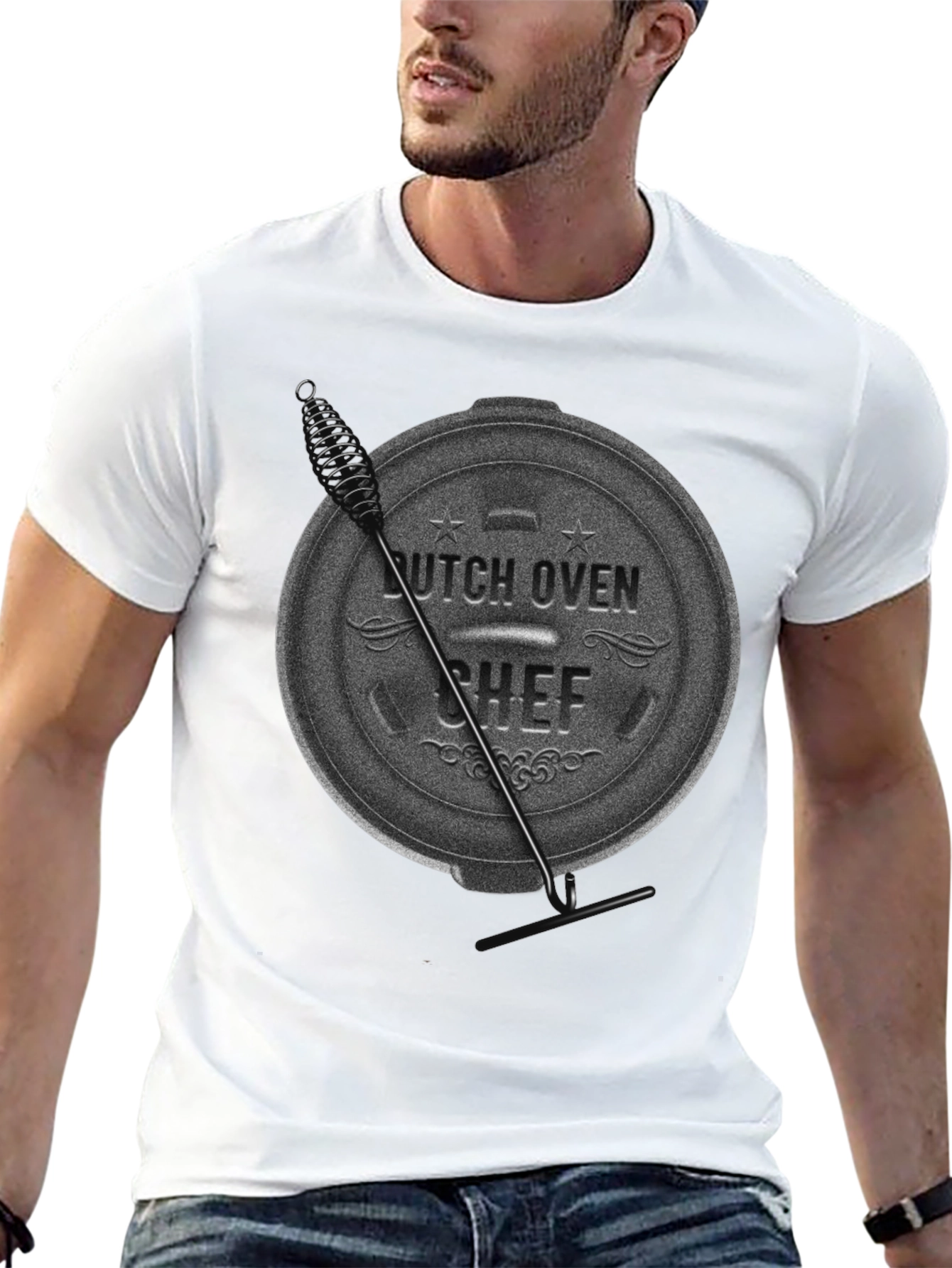 Dutch Oven Chef T-Shirt - Black