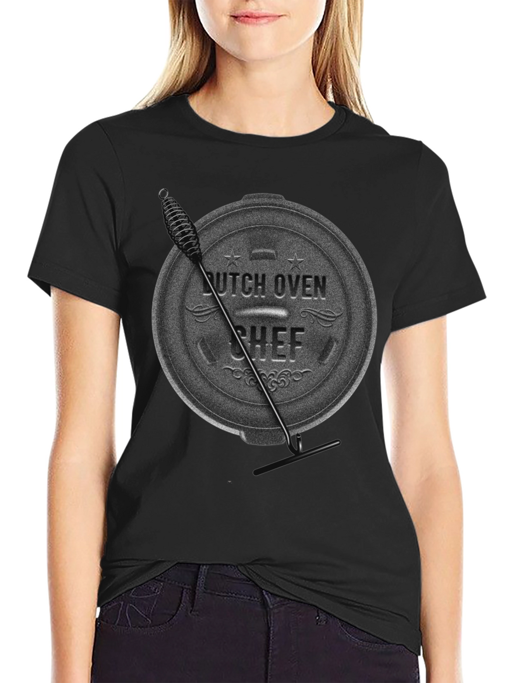 Dutch Oven Chef T-Shirt - Black