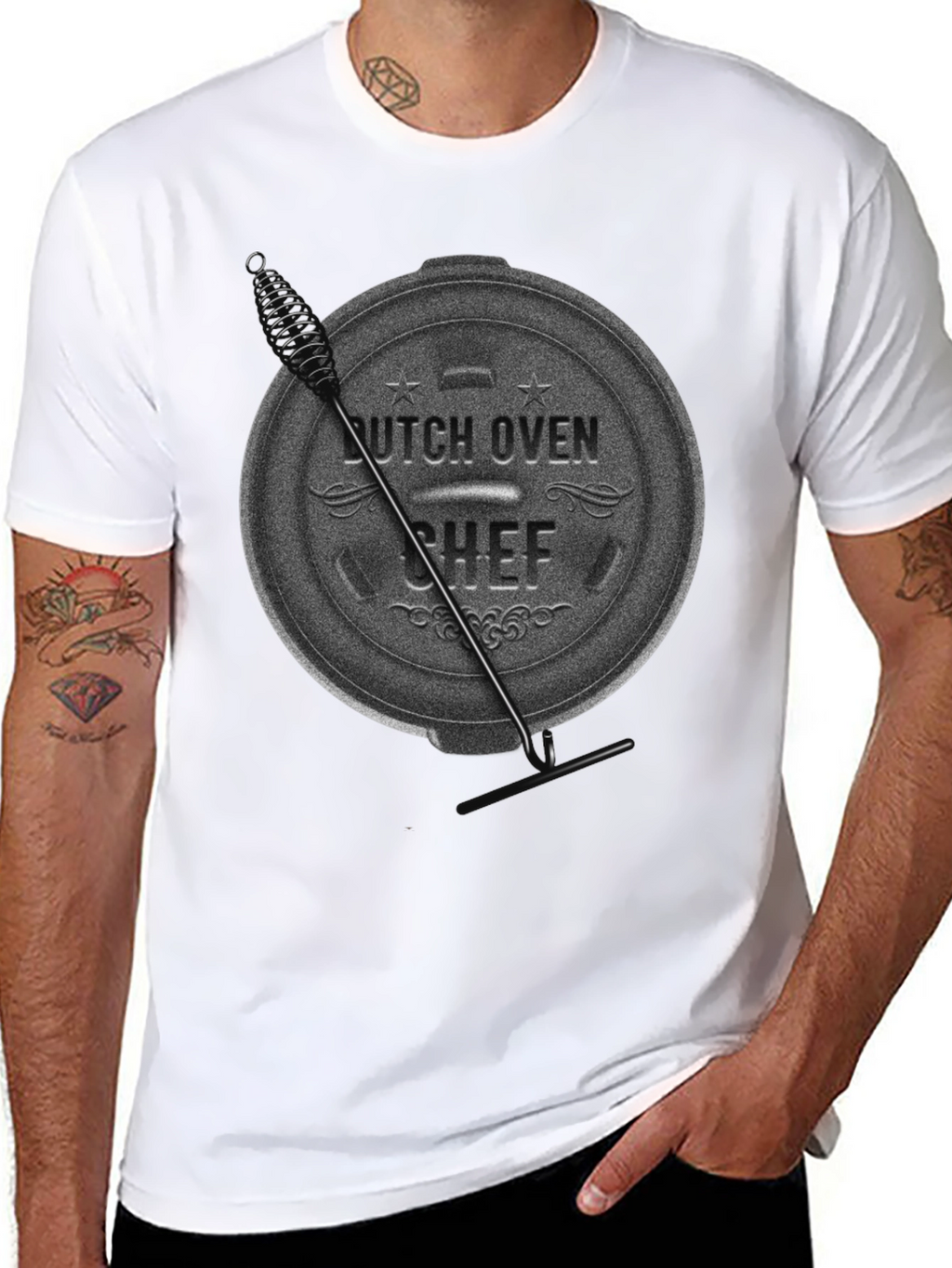 Dutch Oven Chef T-Shirt - Black