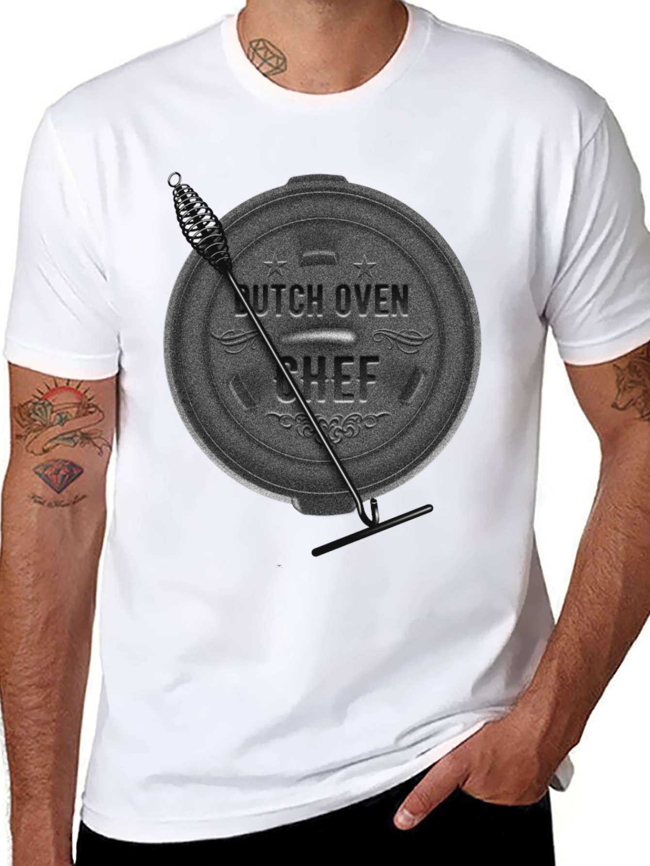 Dutch Oven Chef T-Shirt - Black