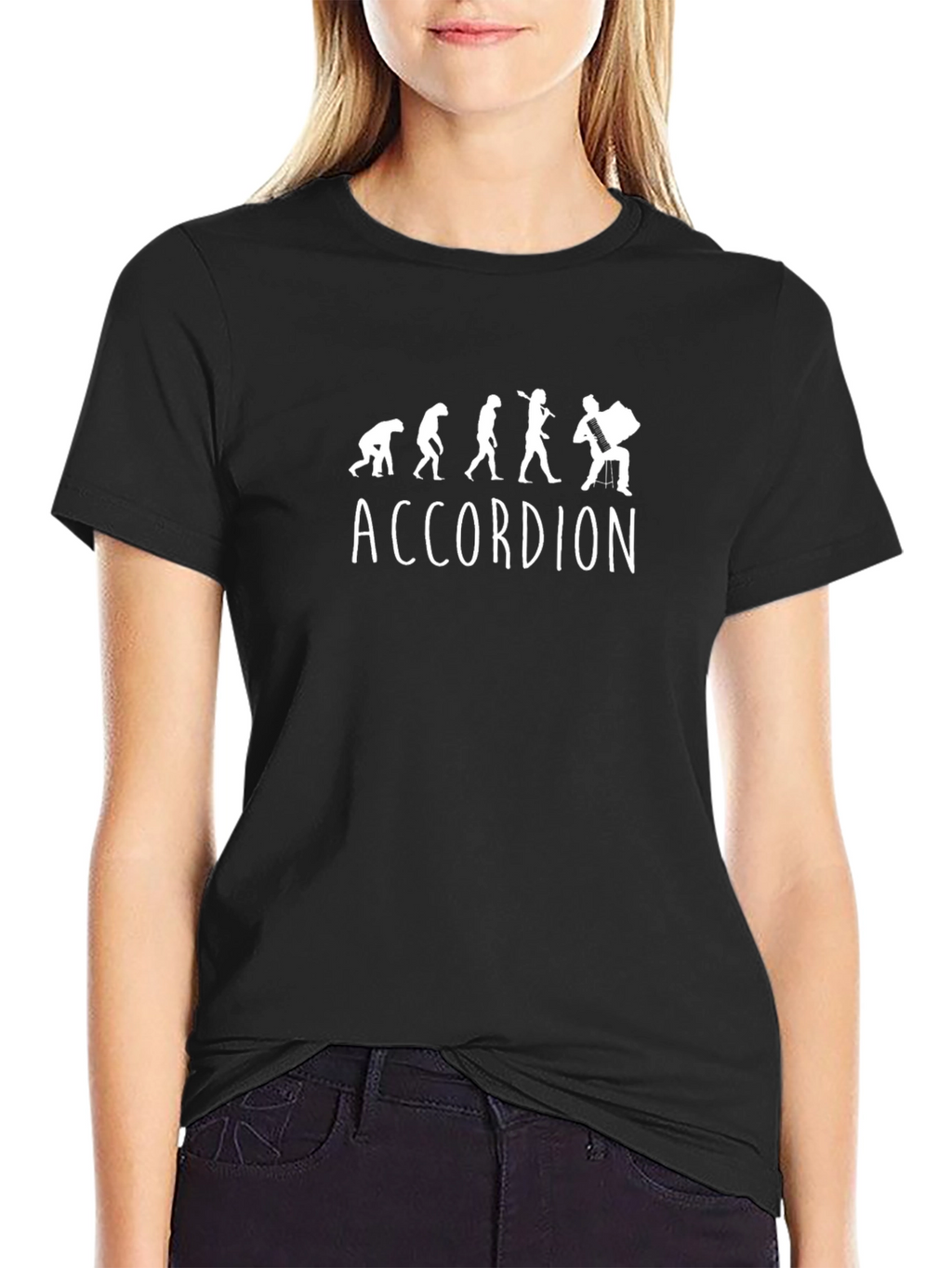 Accordion Evolution Graphic T-Shirt