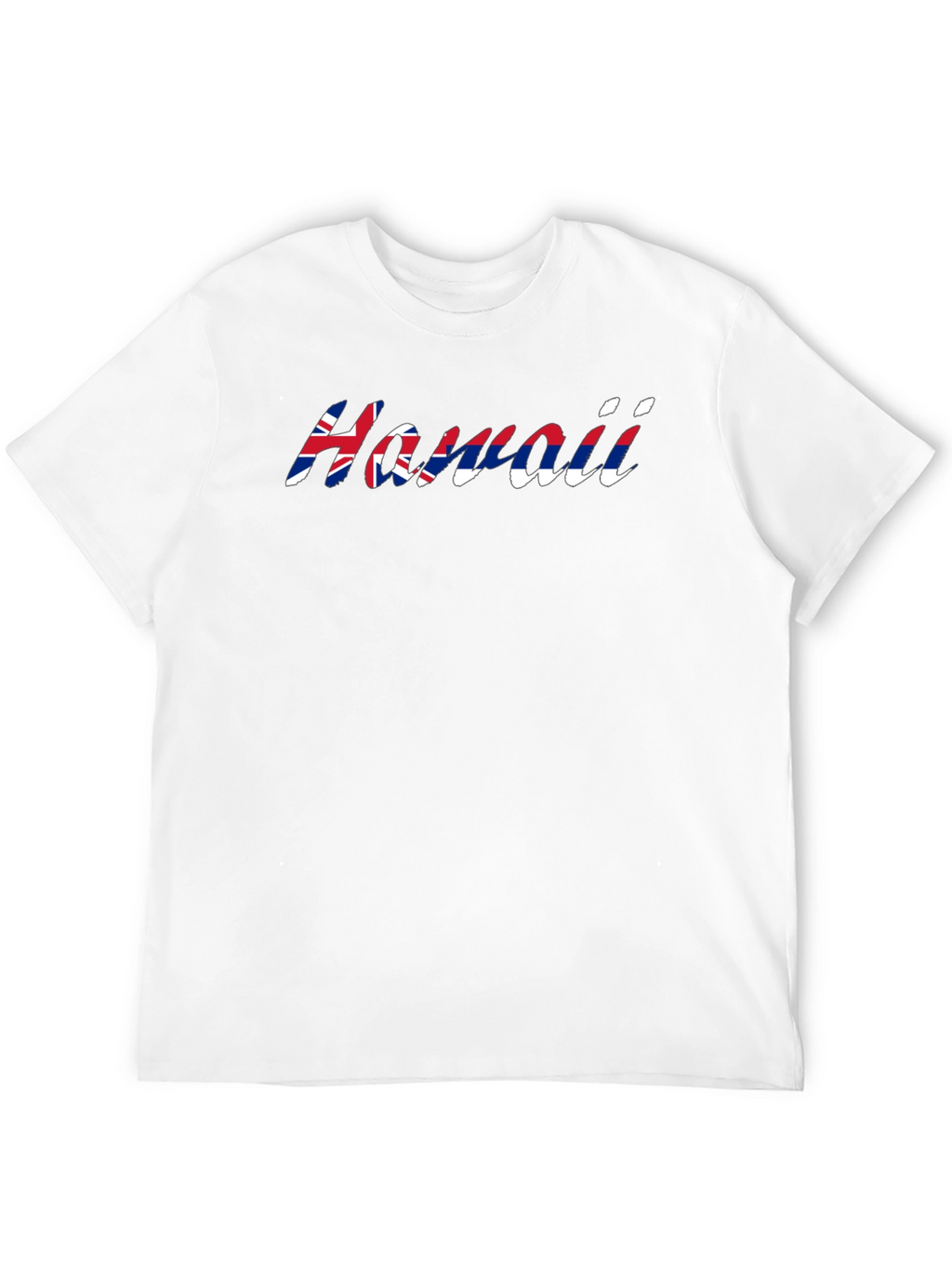 Hawaii Flag T-Shirt - Black Crew Neck Tee