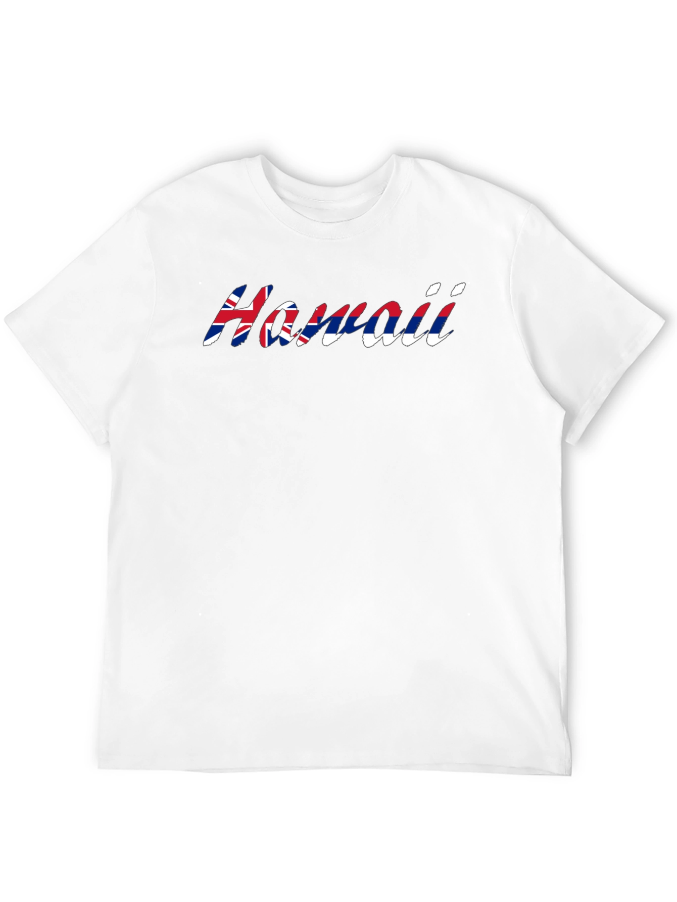 Hawaii Flag T-Shirt - Black Crew Neck Tee
