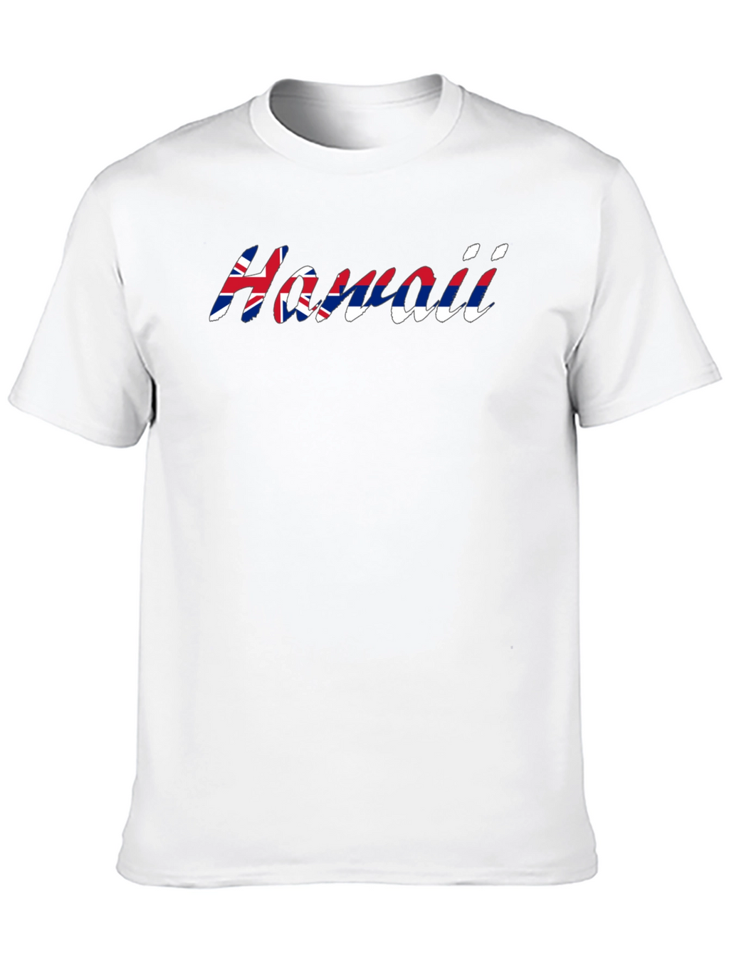 Hawaii Flag T-Shirt - Black Crew Neck Tee