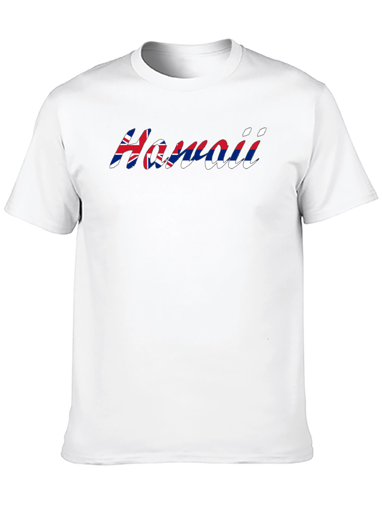 Hawaii Flag T-Shirt - Black Crew Neck Tee