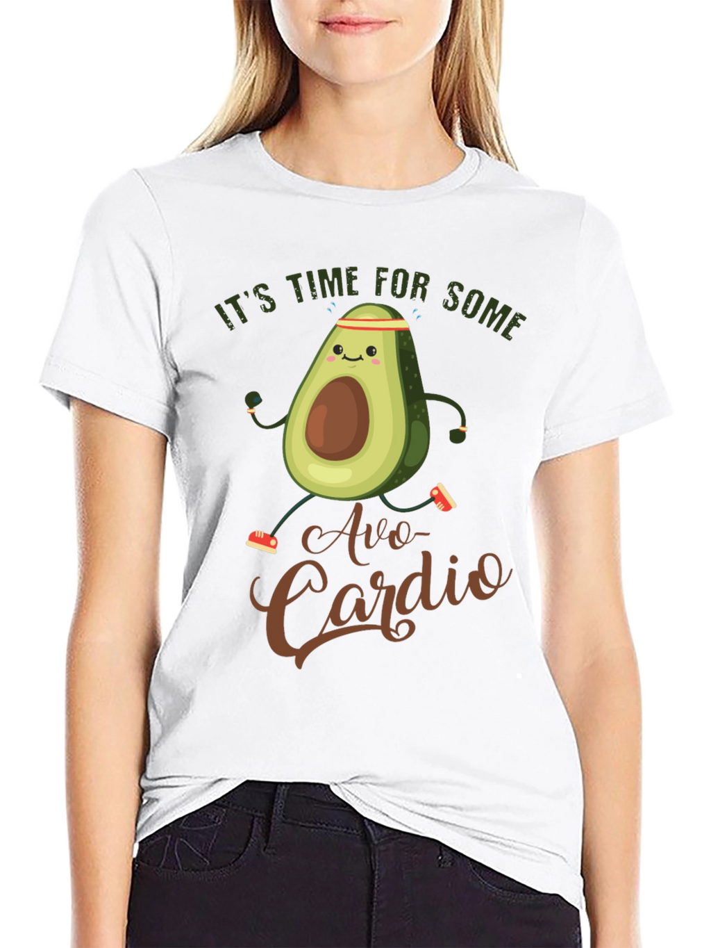 Avo-Cardio Funny Avocado Workout T-Shirt