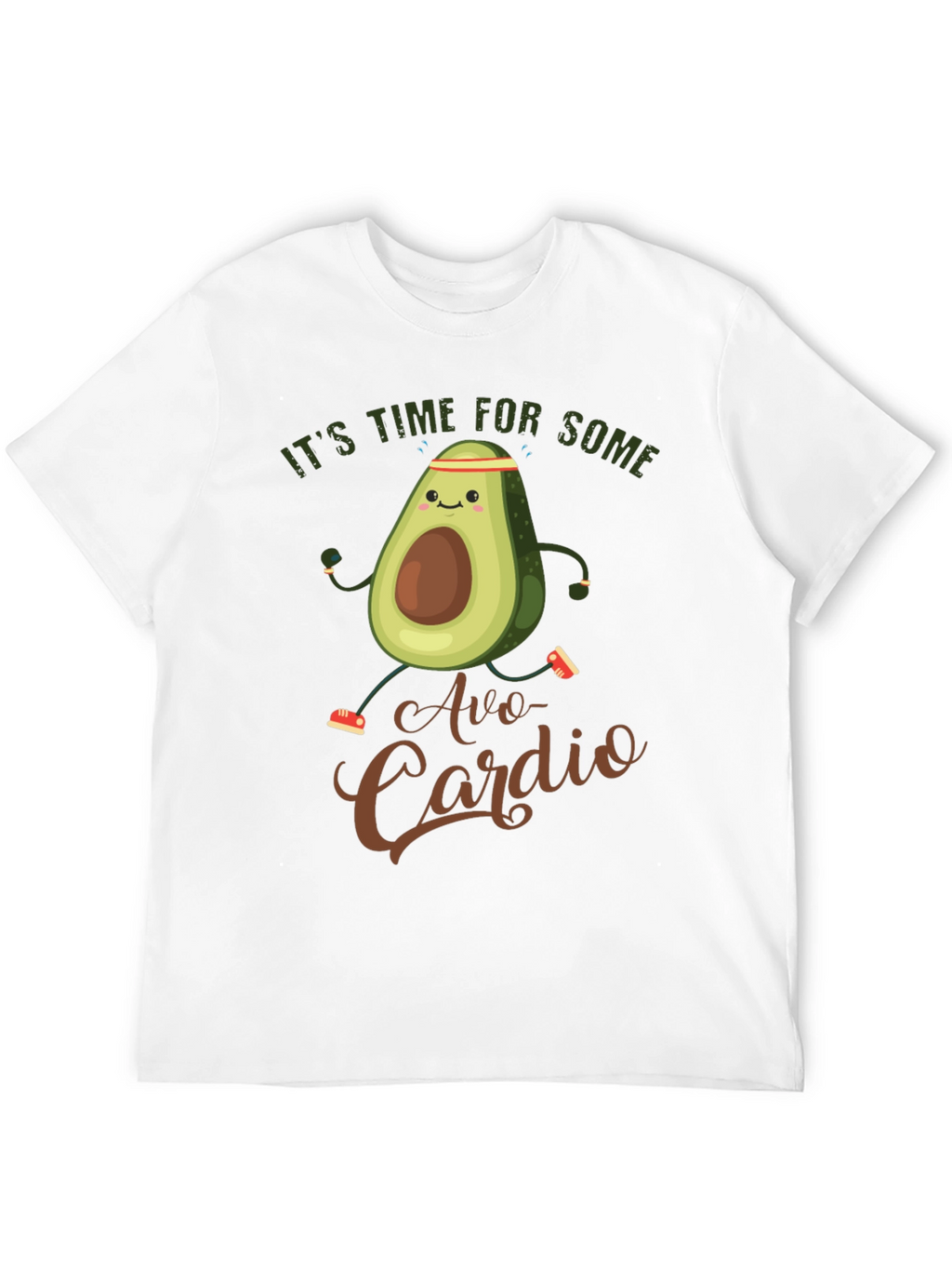 Avo-Cardio Funny Avocado Workout T-Shirt
