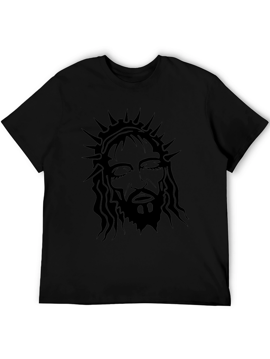 Black Jesus Crown Graphic Tee