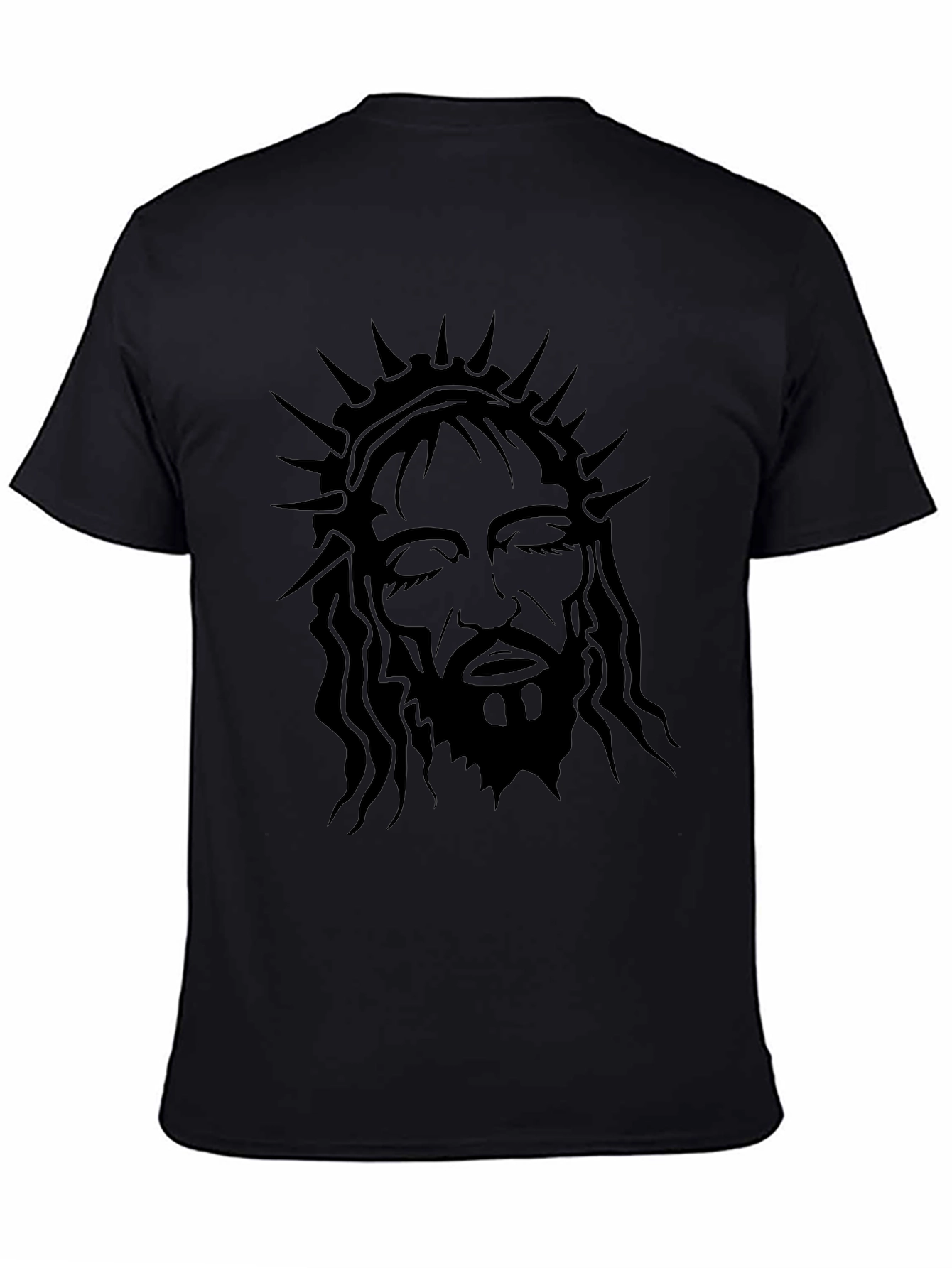 Black Jesus Crown Graphic Tee