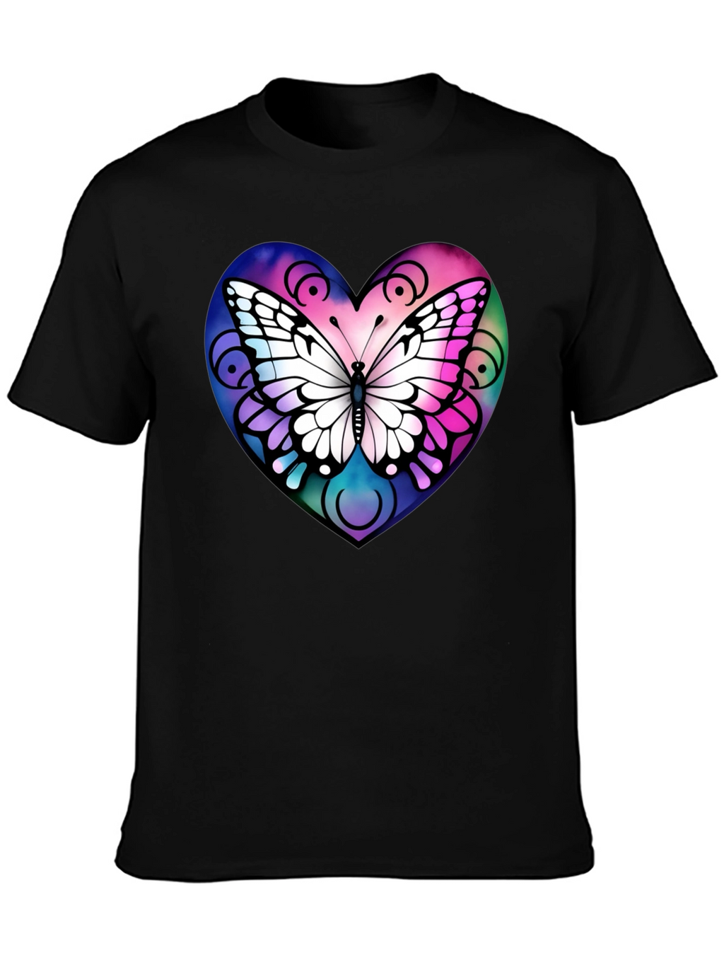 Butterfly Heart Graphic T-Shirt