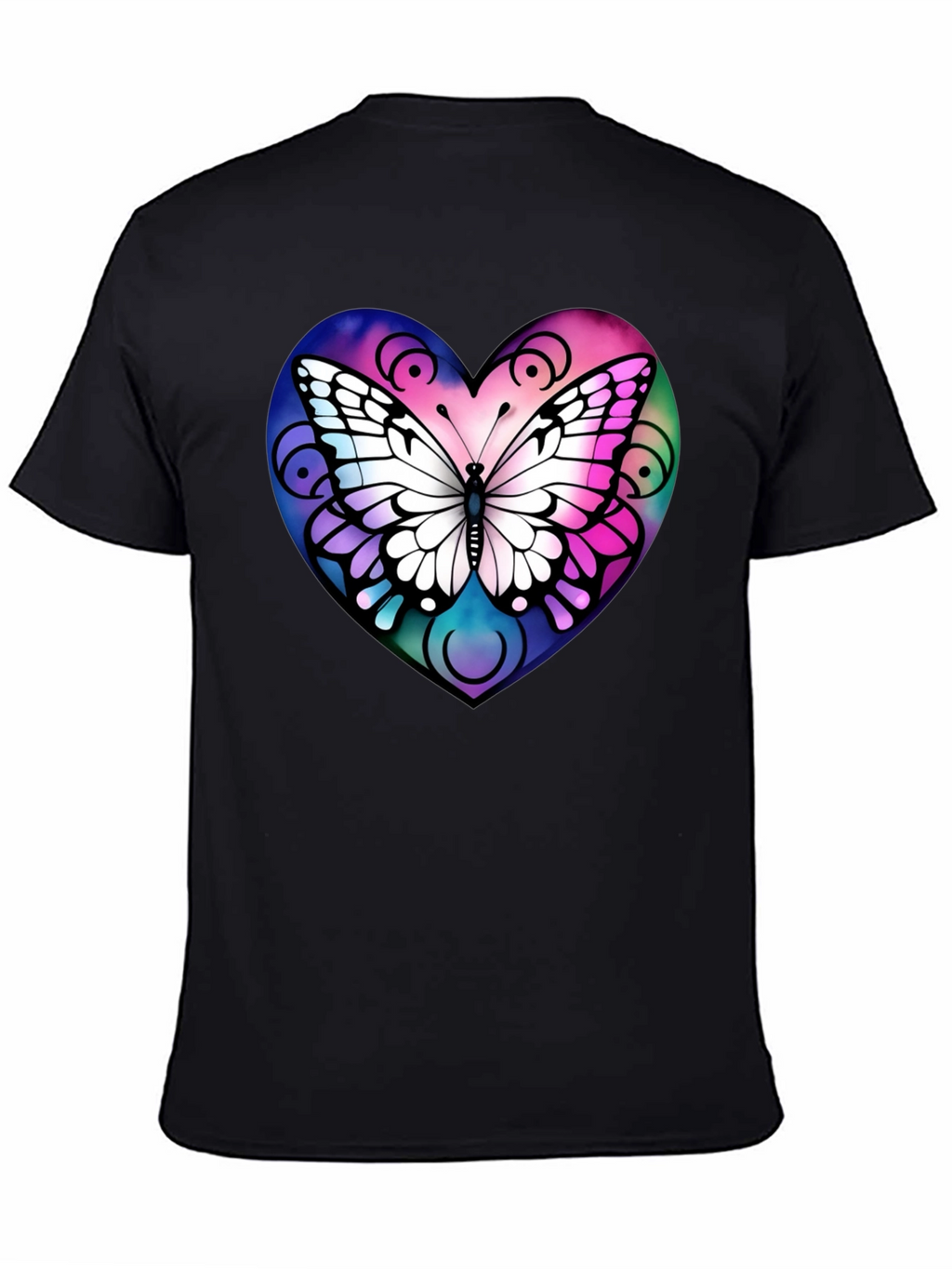 Butterfly Heart Graphic T-Shirt