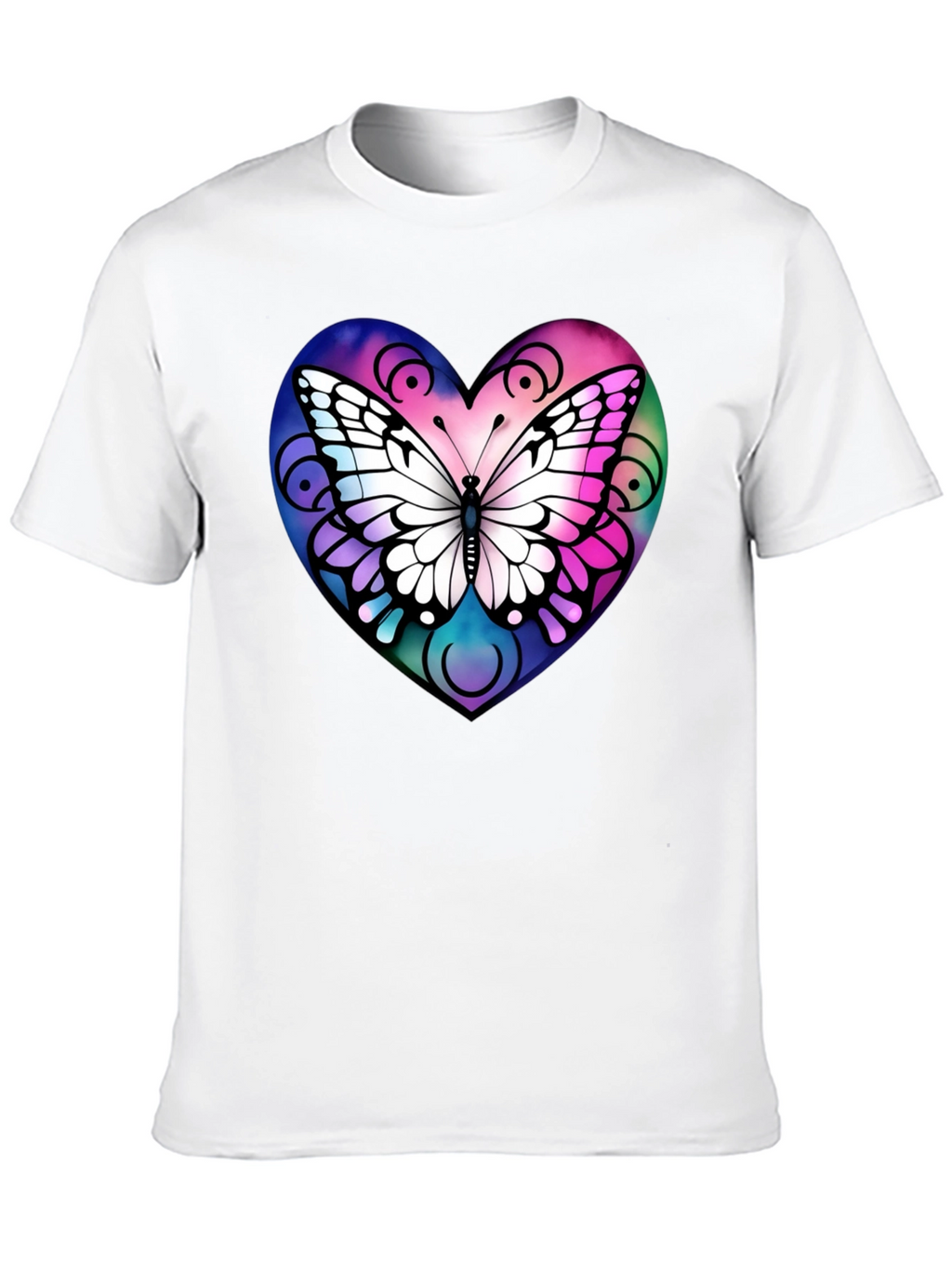 Butterfly Heart Graphic T-Shirt