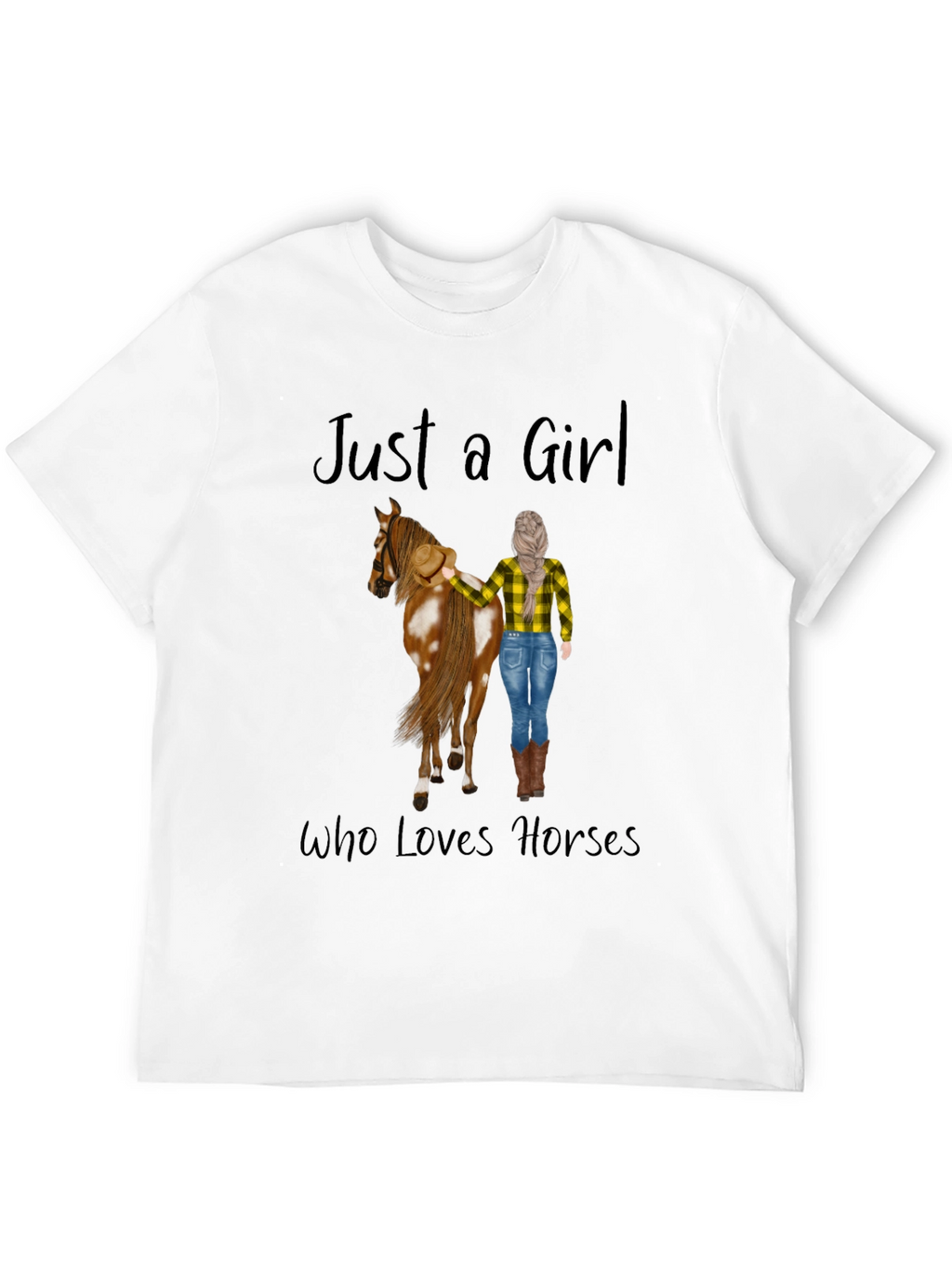 Just a Girl Who Loves Horses Graphic Tee